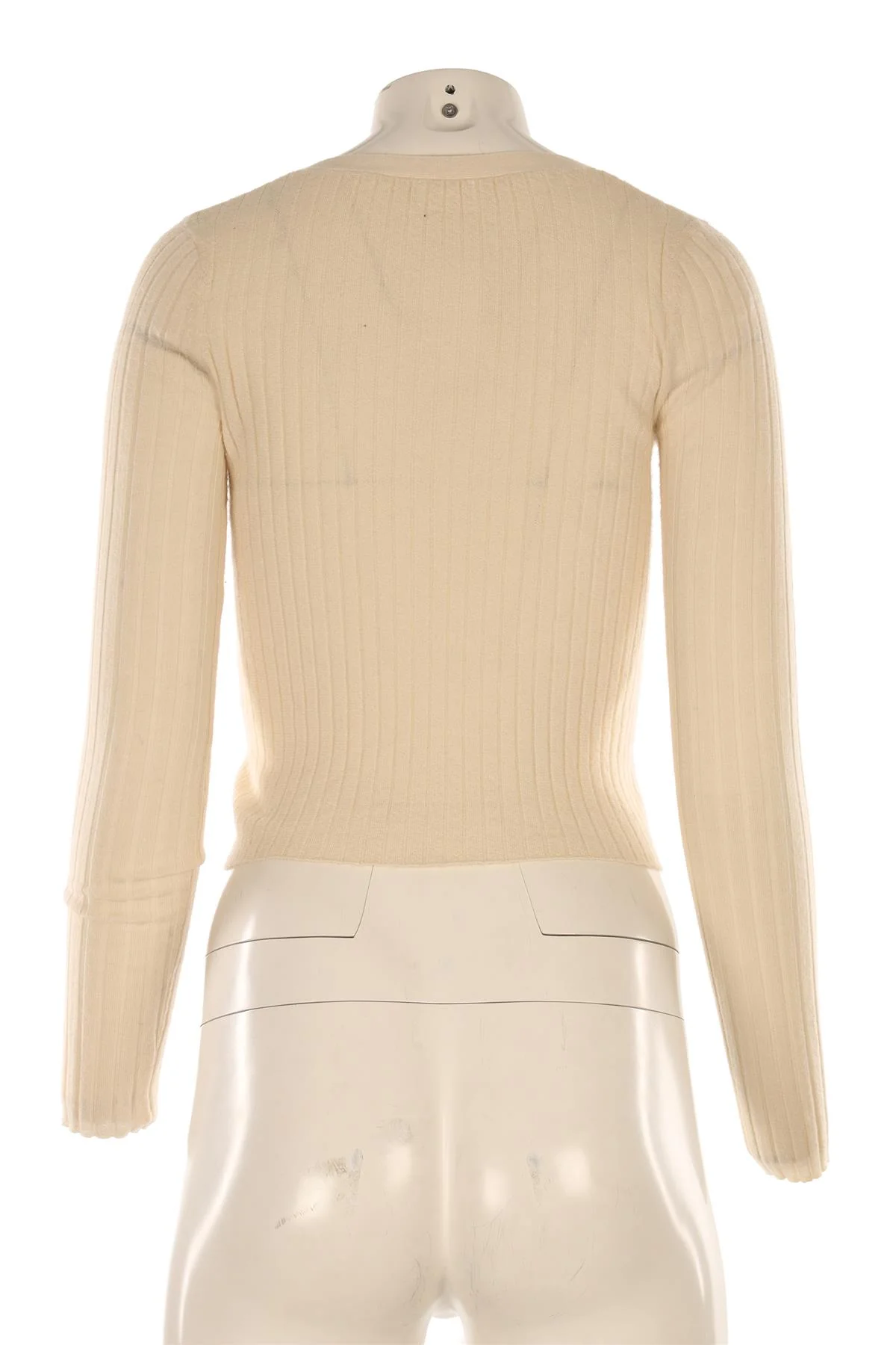 SABLYN CREAM CASHMERE CARDIGAN XSMALL - Image 4