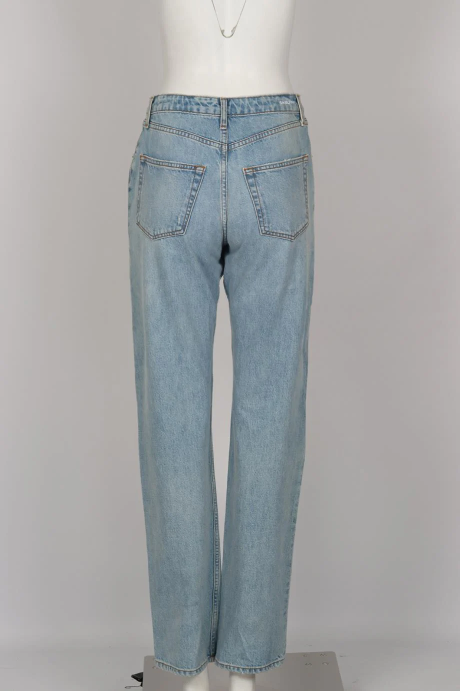 SABLYN DISTRESSED HIGH RISE STRAIGHT LEG JEANS W27 UK 8-10 - Image 4