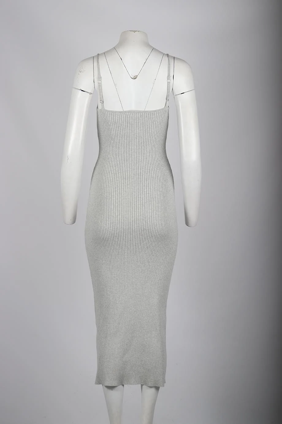 SABLYN RIBBED CASHMERE MIDI DRESS SMALL - Image 4