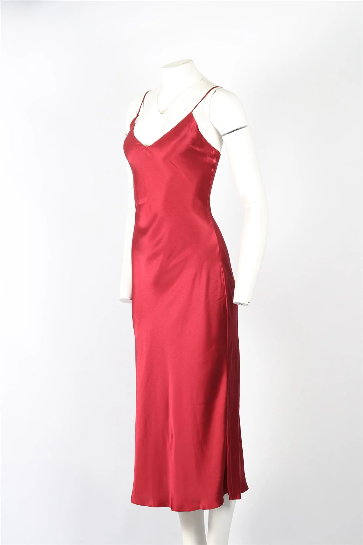 SABLYN SILK MIDI DRESS LARGE - Image 3