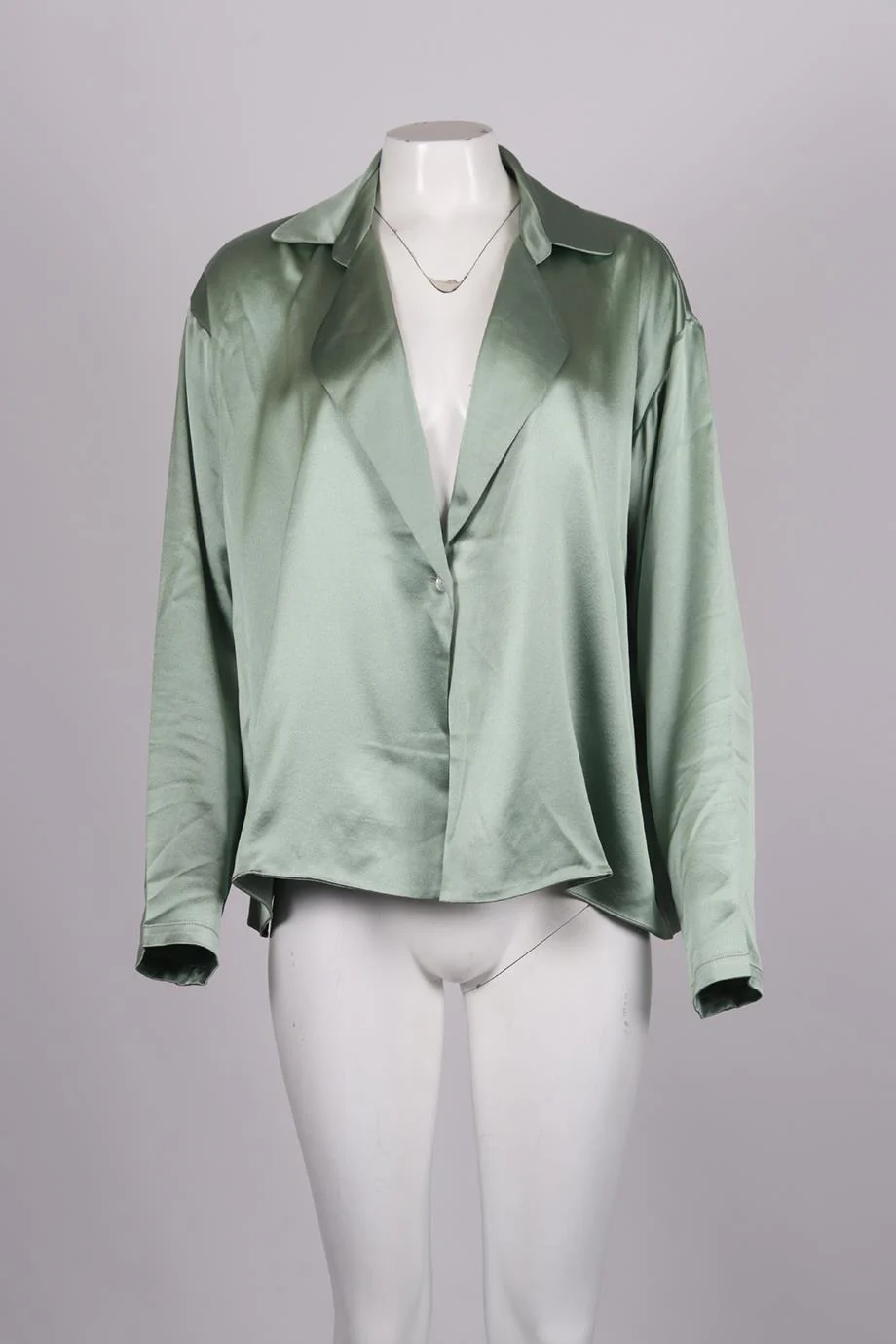 SABLYN SILK SATIN SHIRT XSMALL - Image 2