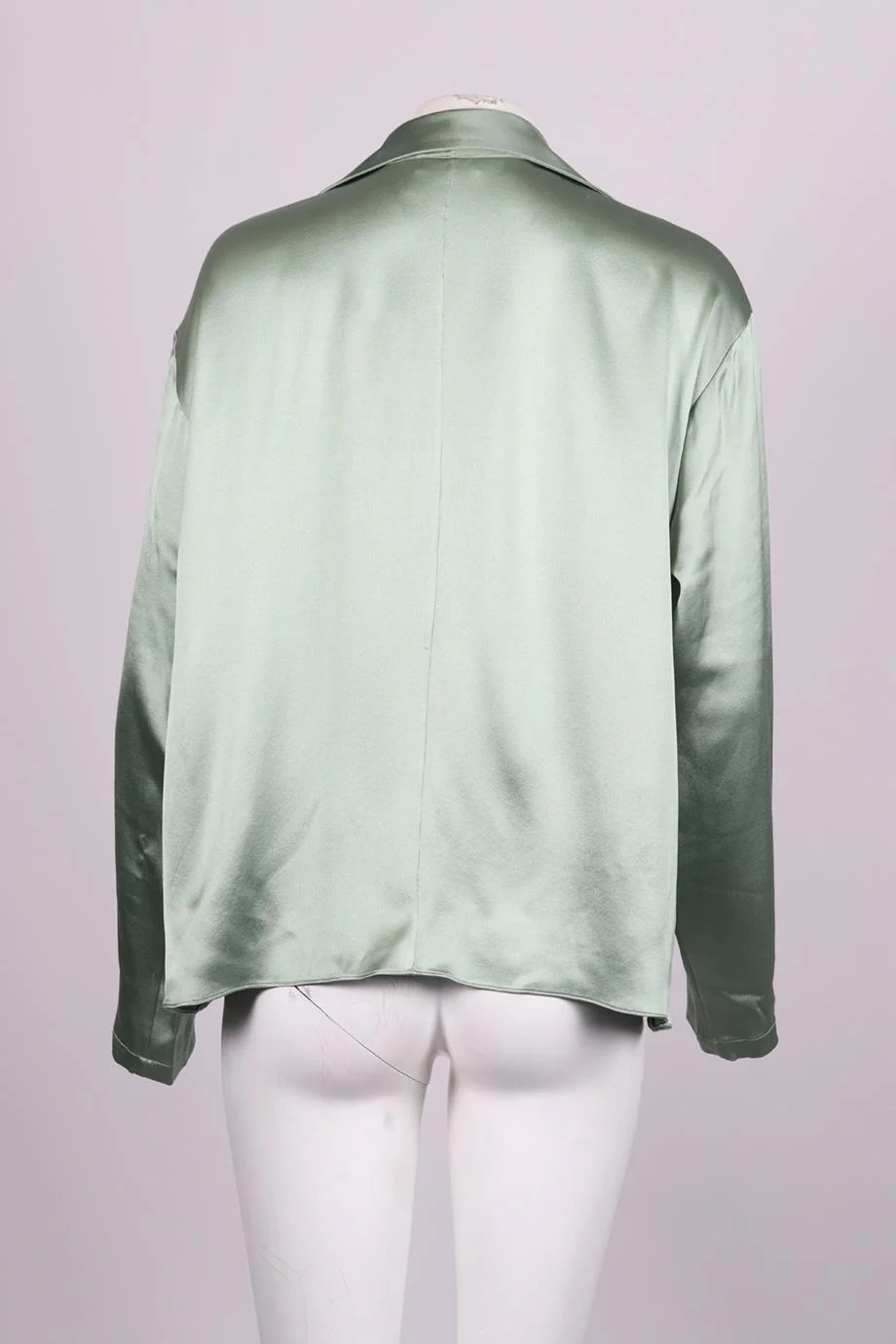 SABLYN SILK SATIN SHIRT XSMALL - Image 4