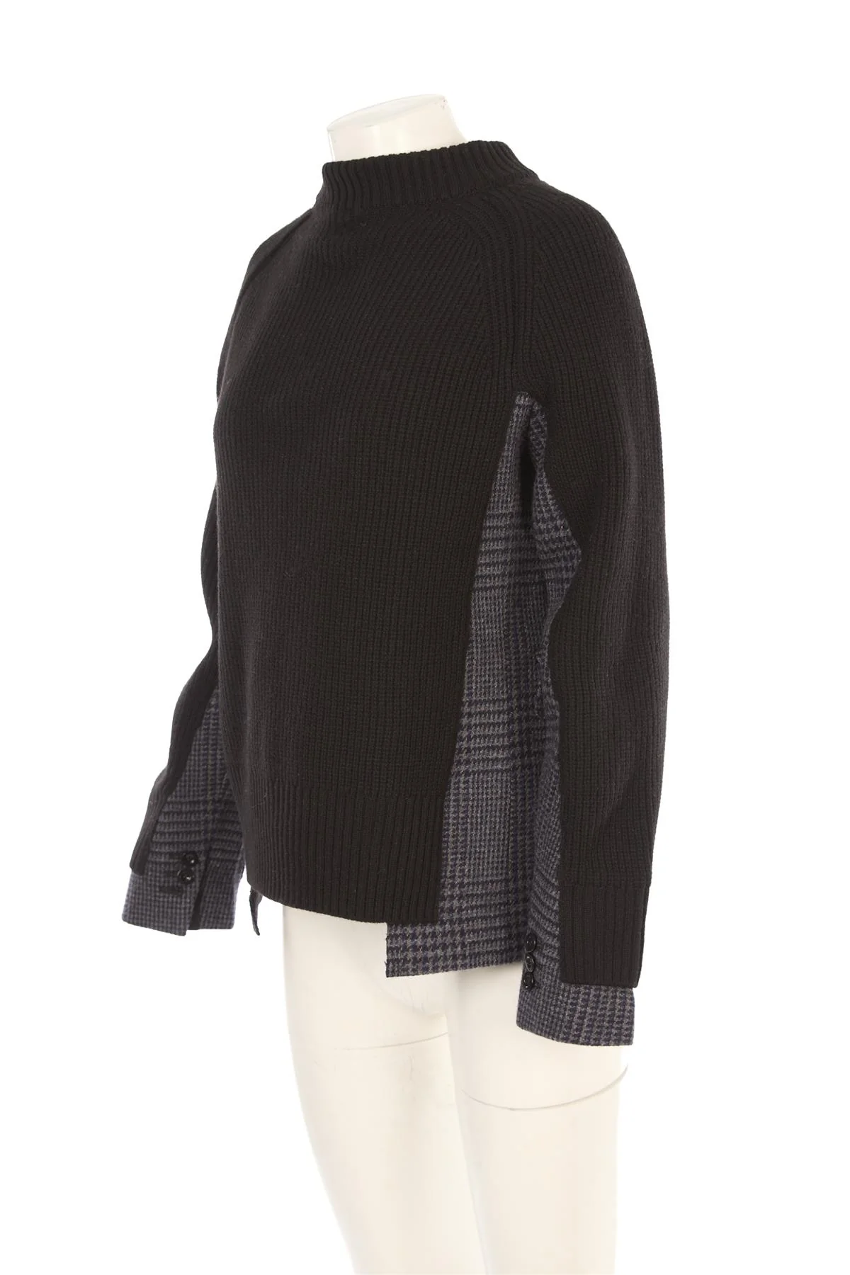 SACAI BLACK WOOL SWEATER JP 2 UK 12 - Image 3