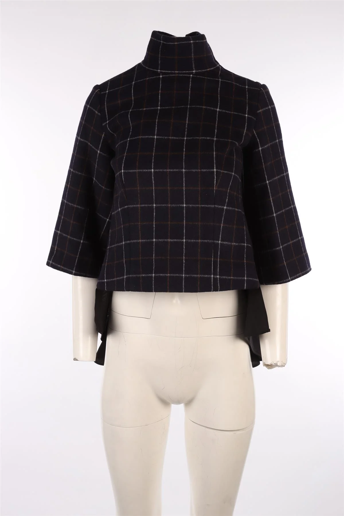 SACAI NAVY WOOL TOP UK 12 - Image 2