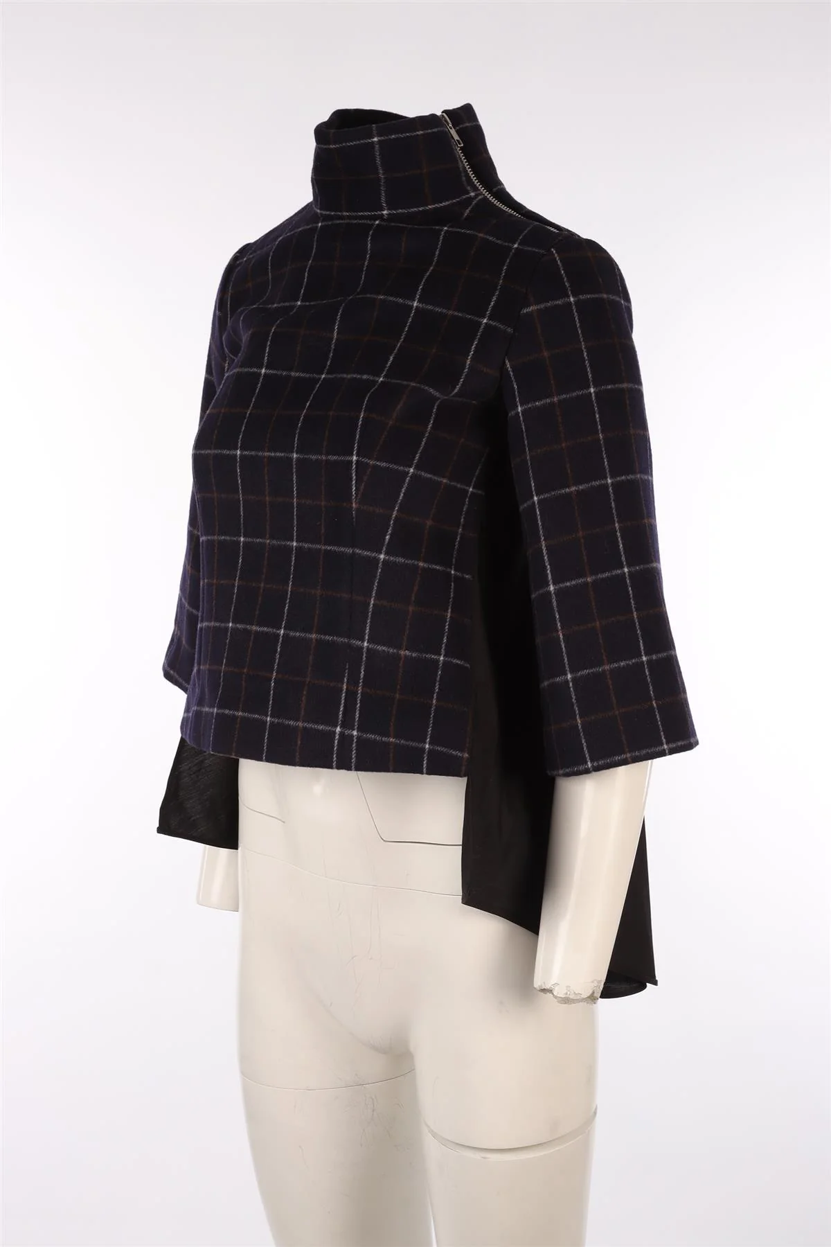 SACAI NAVY WOOL TOP UK 12 - Image 3
