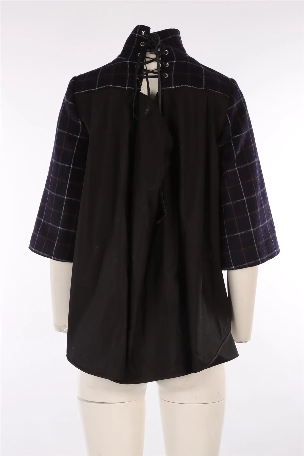 SACAI NAVY WOOL TOP UK 12 - Image 4
