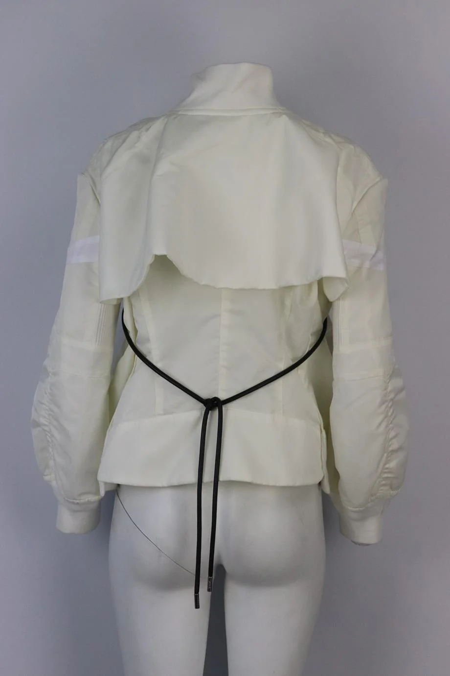 SACAI RUFFLED SHELL BOMBER JACKET UK 8 - Image 4