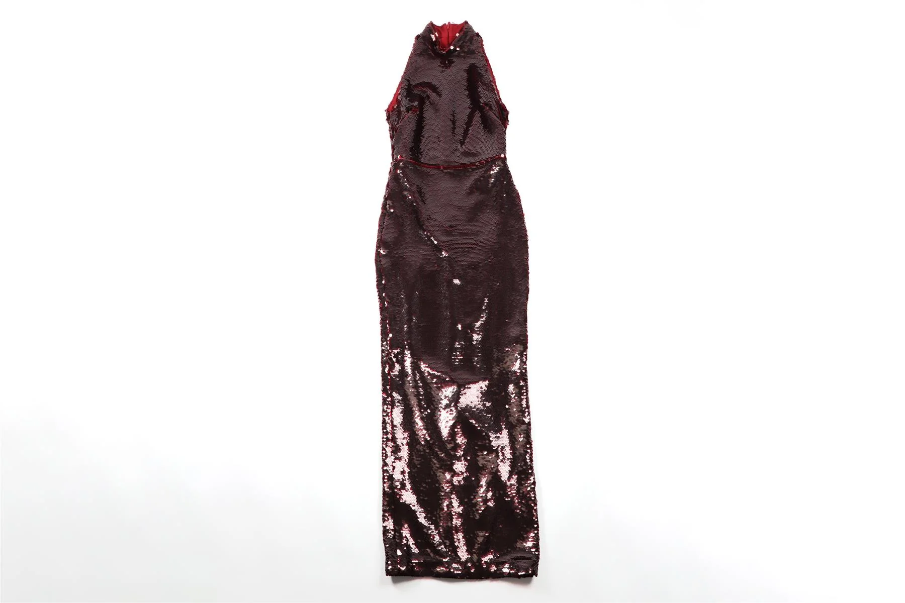 SAFIYAA RED SEQUIN MAXI DRESS UK 10 - Image 2