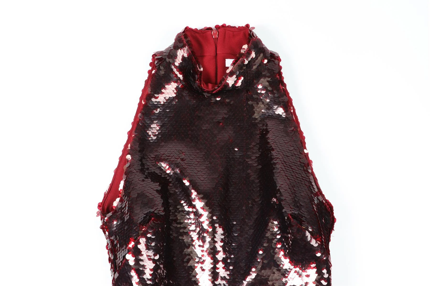 SAFIYAA RED SEQUIN MAXI DRESS UK 10 - Image 3