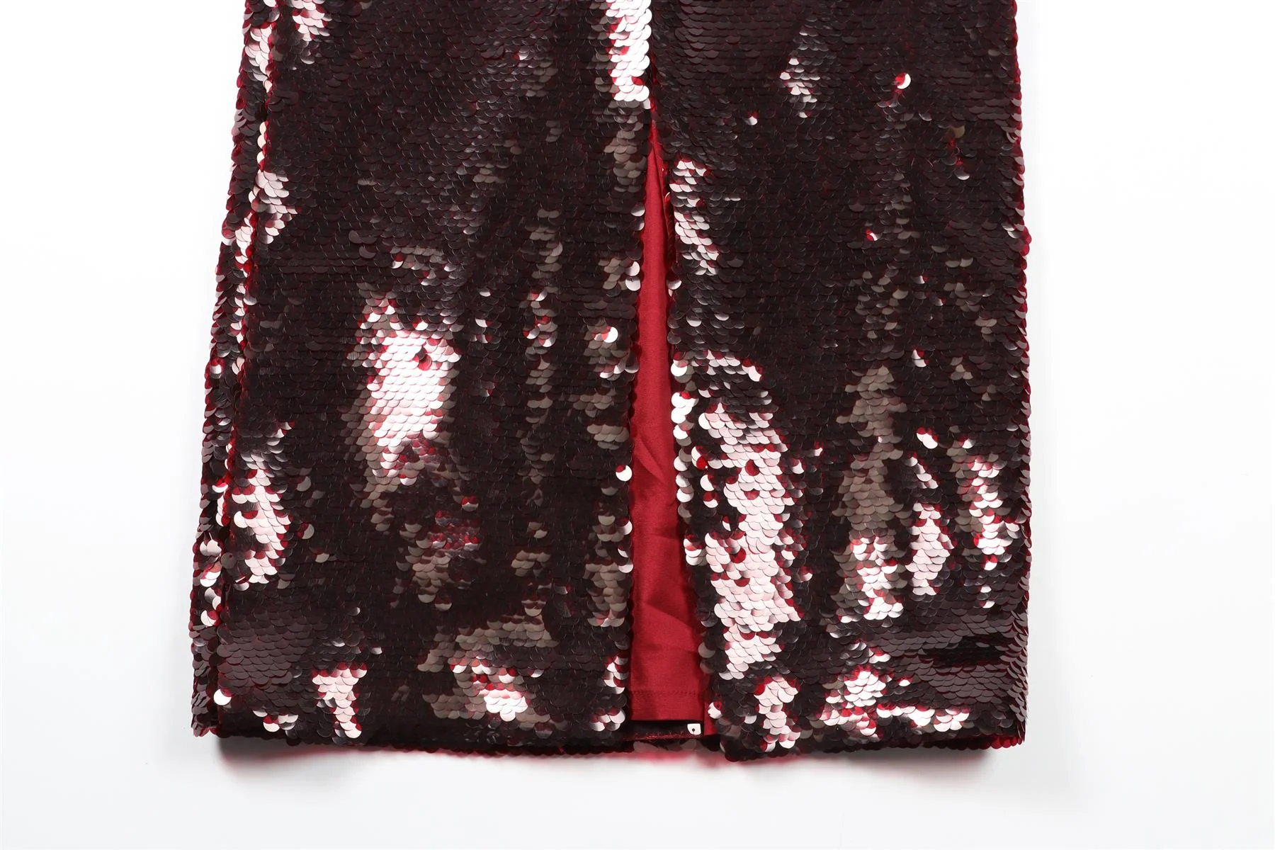 SAFIYAA RED SEQUIN MAXI DRESS UK 10 - Image 5