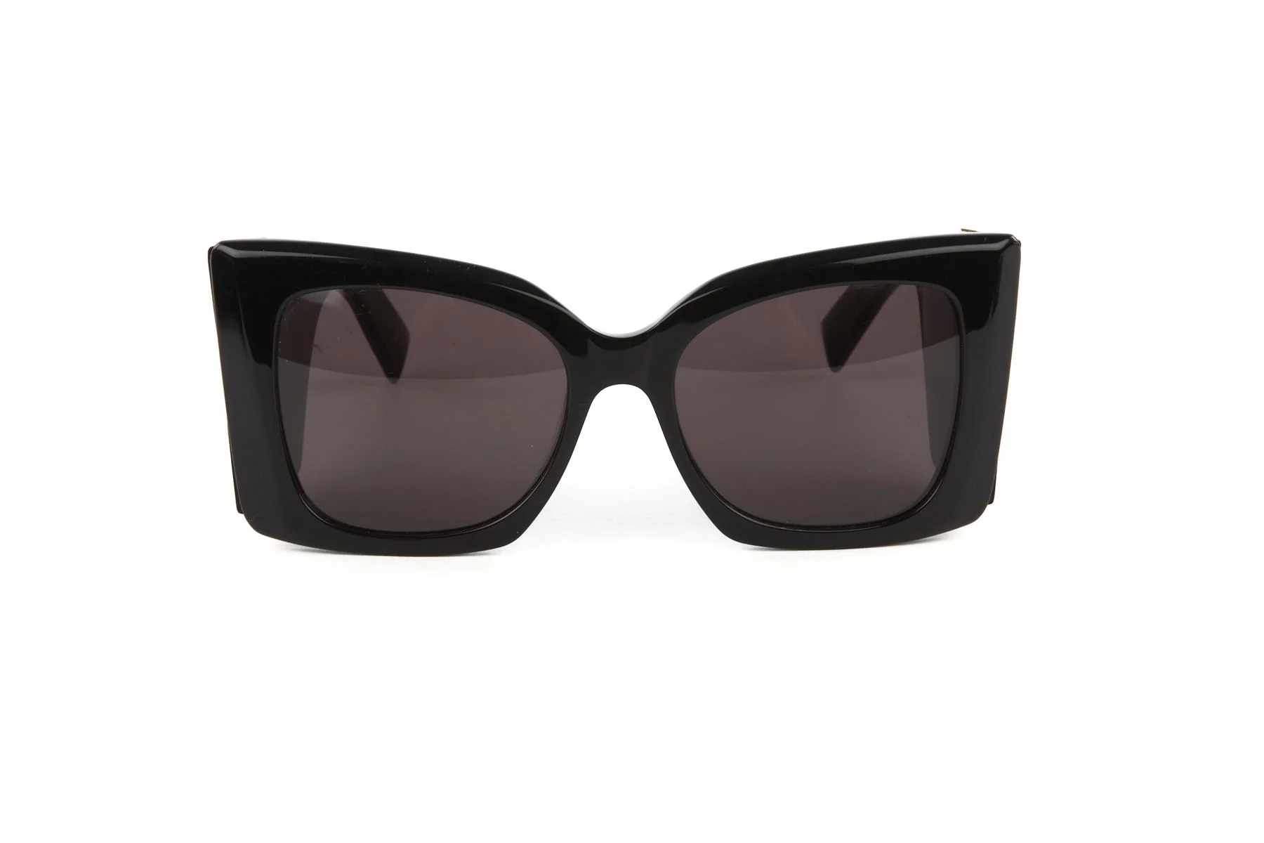 SAINT LAURENT BLACK BLAZE CAT EYE ACETATE SUNGLASSES - Image 3