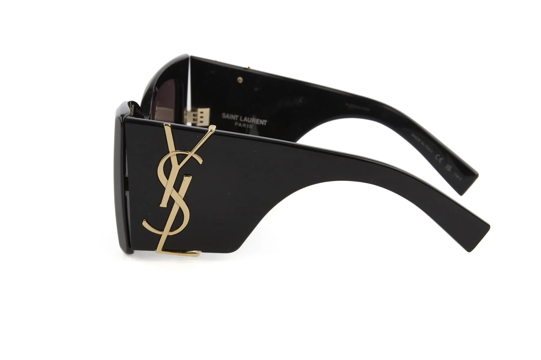 SAINT LAURENT BLACK BLAZE CAT EYE ACETATE SUNGLASSES - Image 8