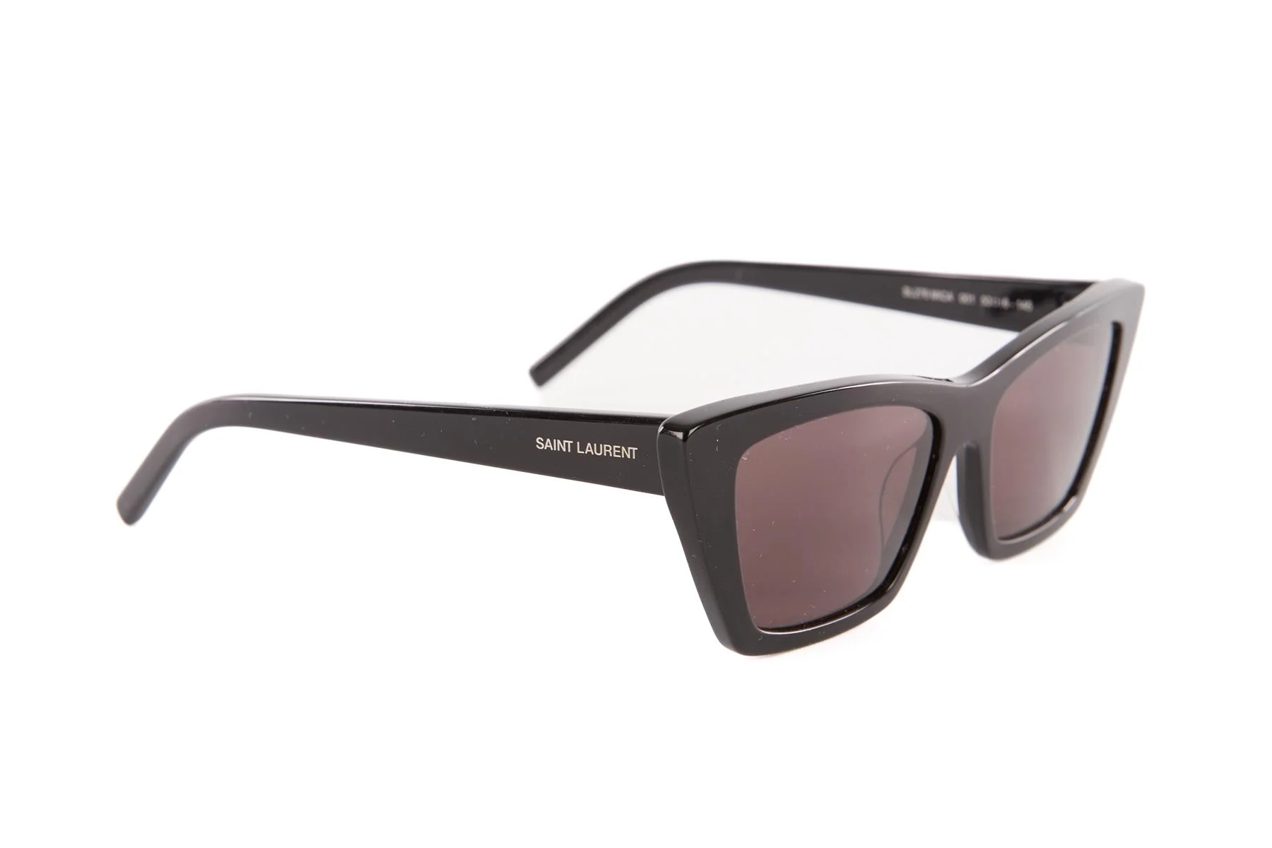 SAINT LAURENT BLACK CAT EYE ACETATE SUNGLASSES - Image 2