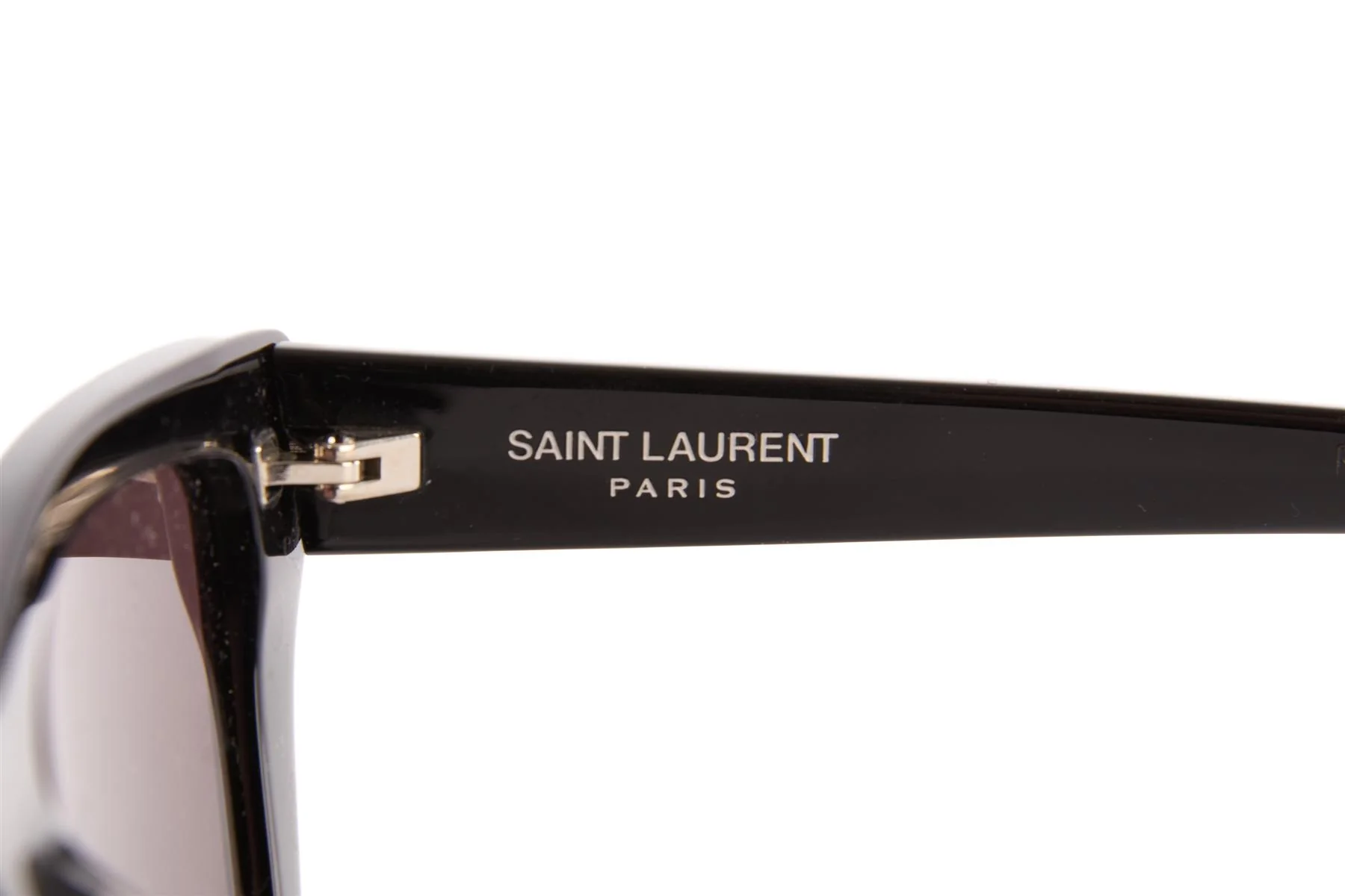 SAINT LAURENT BLACK CAT EYE ACETATE SUNGLASSES - Image 6