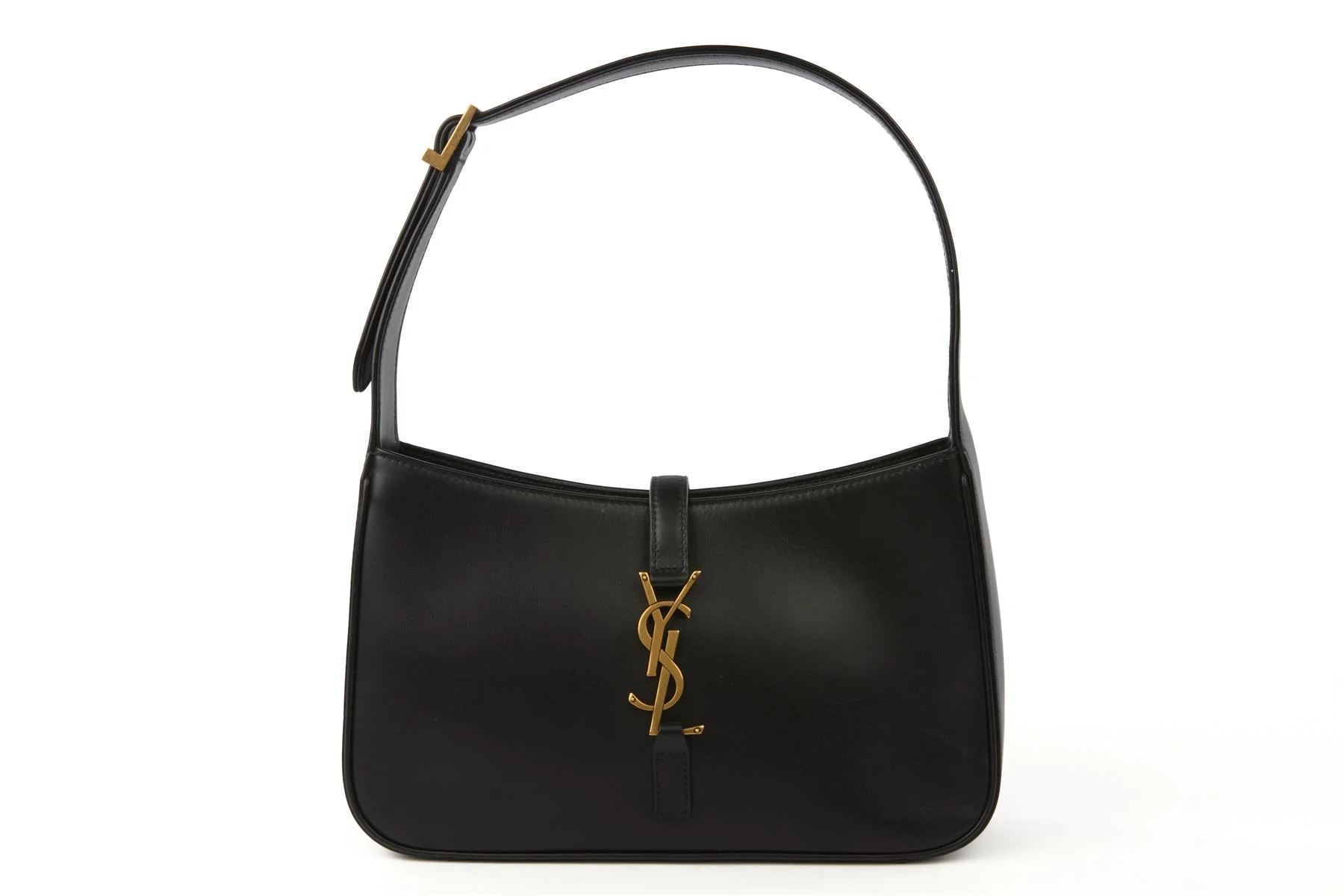 SAINT LAURENT BLACK LE 5 À 7 LEATHER SHOULDER BAG - Image 2