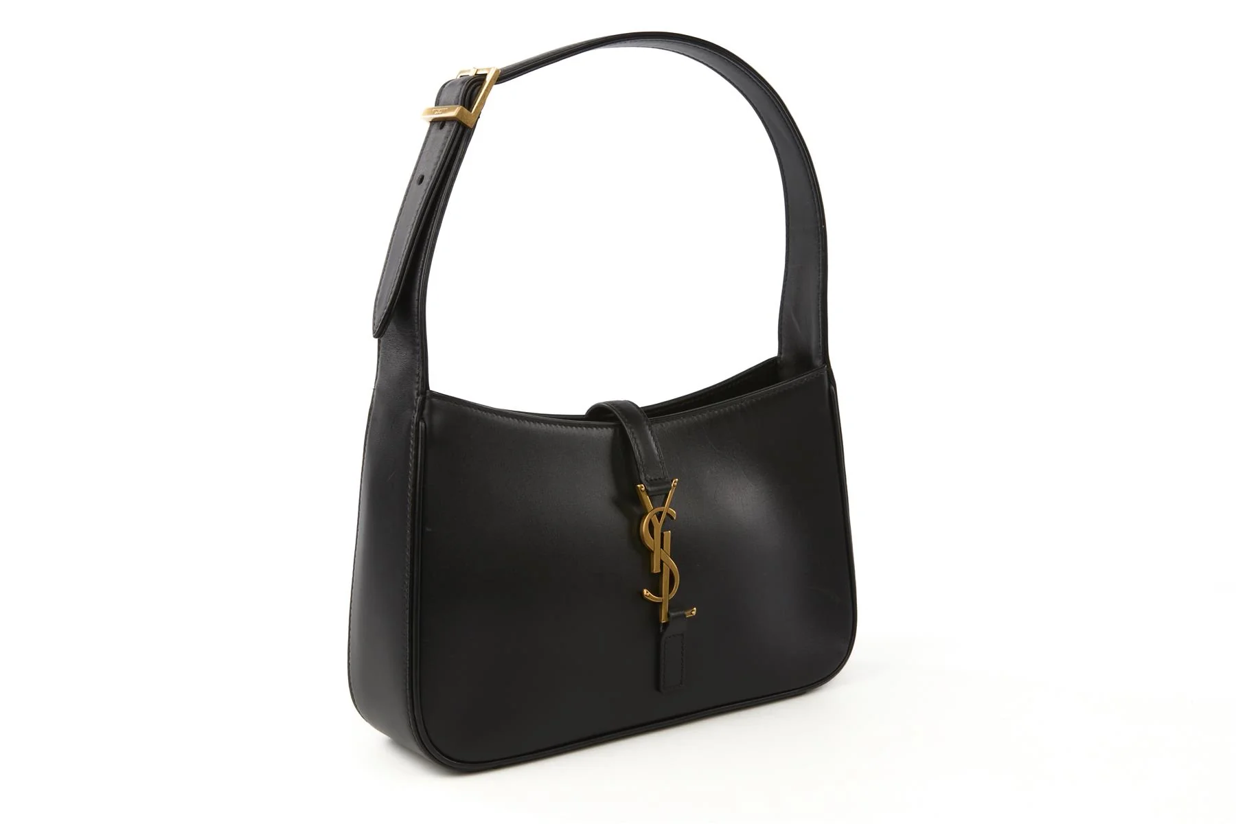 SAINT LAURENT BLACK LE 5 À 7 LEATHER SHOULDER BAG - Image 3
