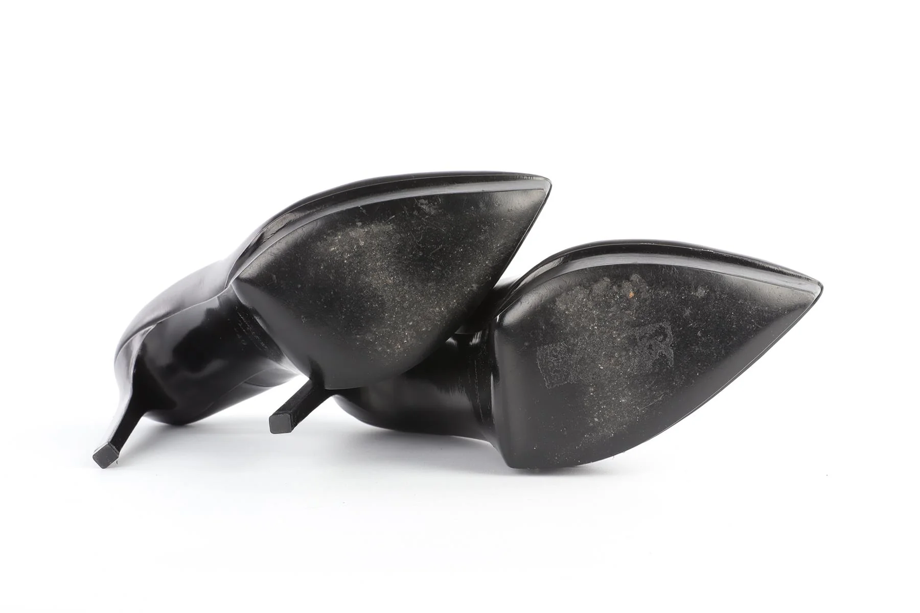 SAINT LAURENT BLACK LEATHER PLATFORM PUMPS - Image 6