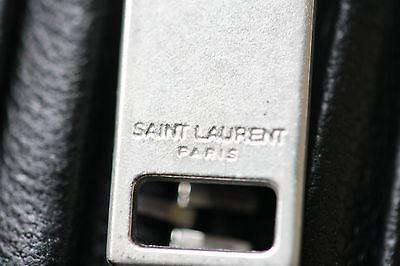 SAINT LAURENT BLACK LEATHER SLEEVELESS BIKER JACKET FR 38 UK 8/10 - Image 12