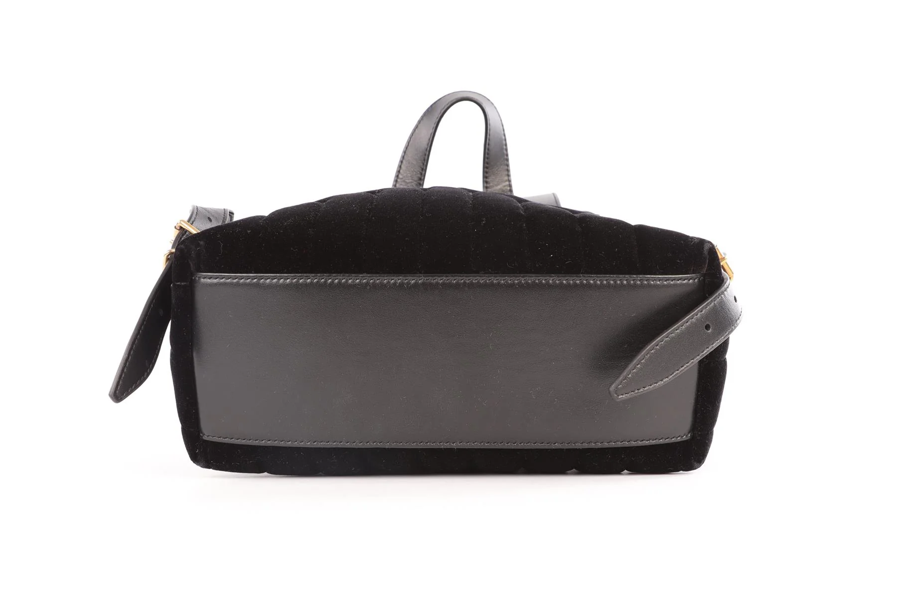 SAINT LAURENT BLACK LOU LOU SMALL VELVET BACKPACK - Image 7