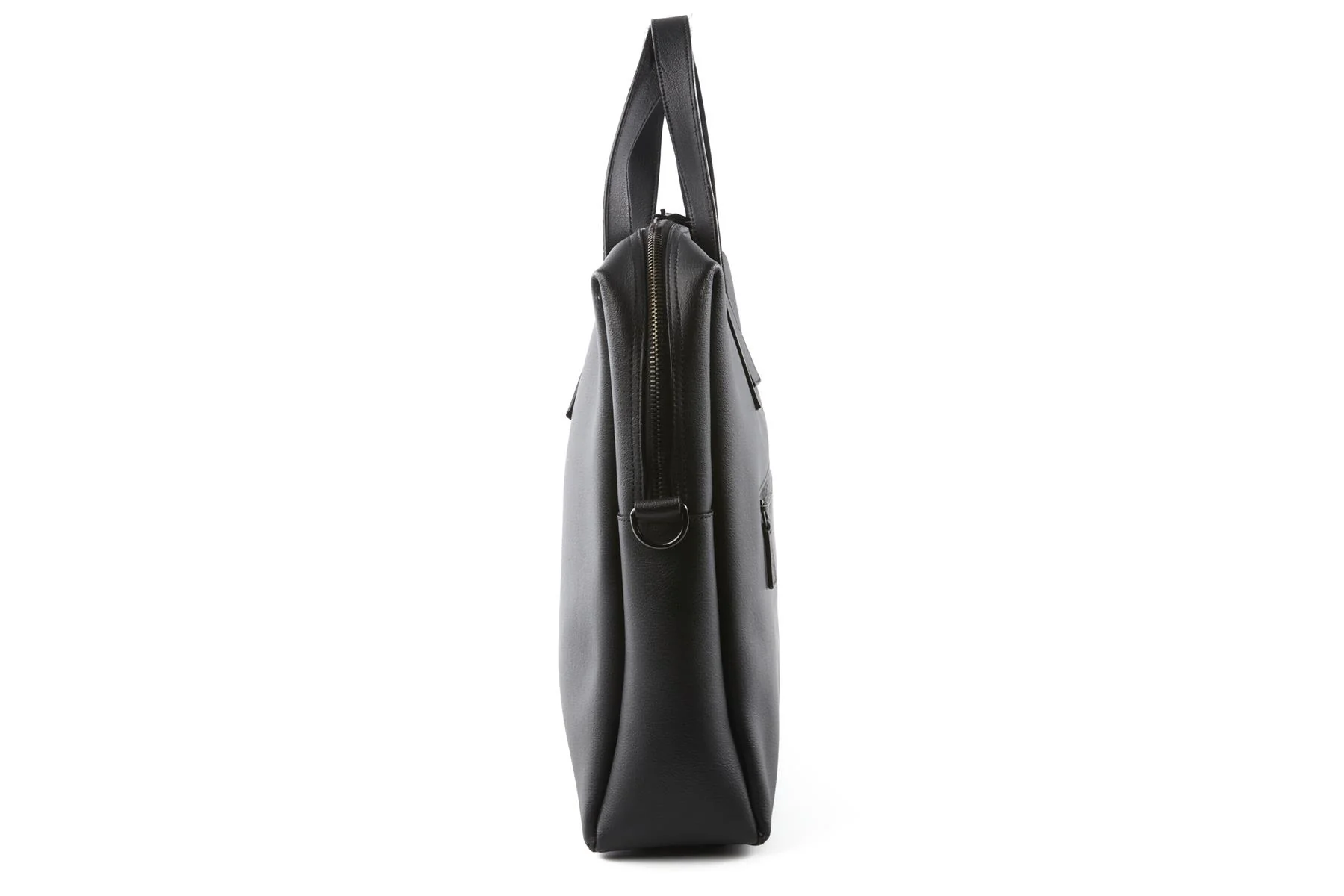 SAINT LAURENT BLACK MEN'S BOLD LEATHER BRIEFCASE - Image 4