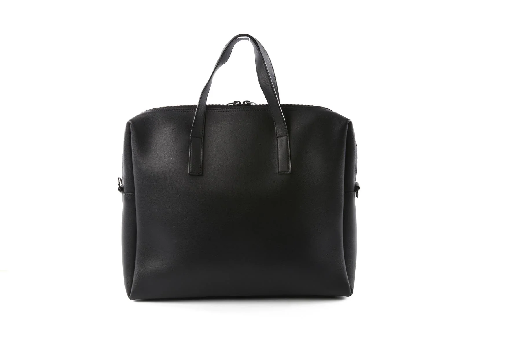 SAINT LAURENT BLACK MEN'S BOLD LEATHER BRIEFCASE - Image 6