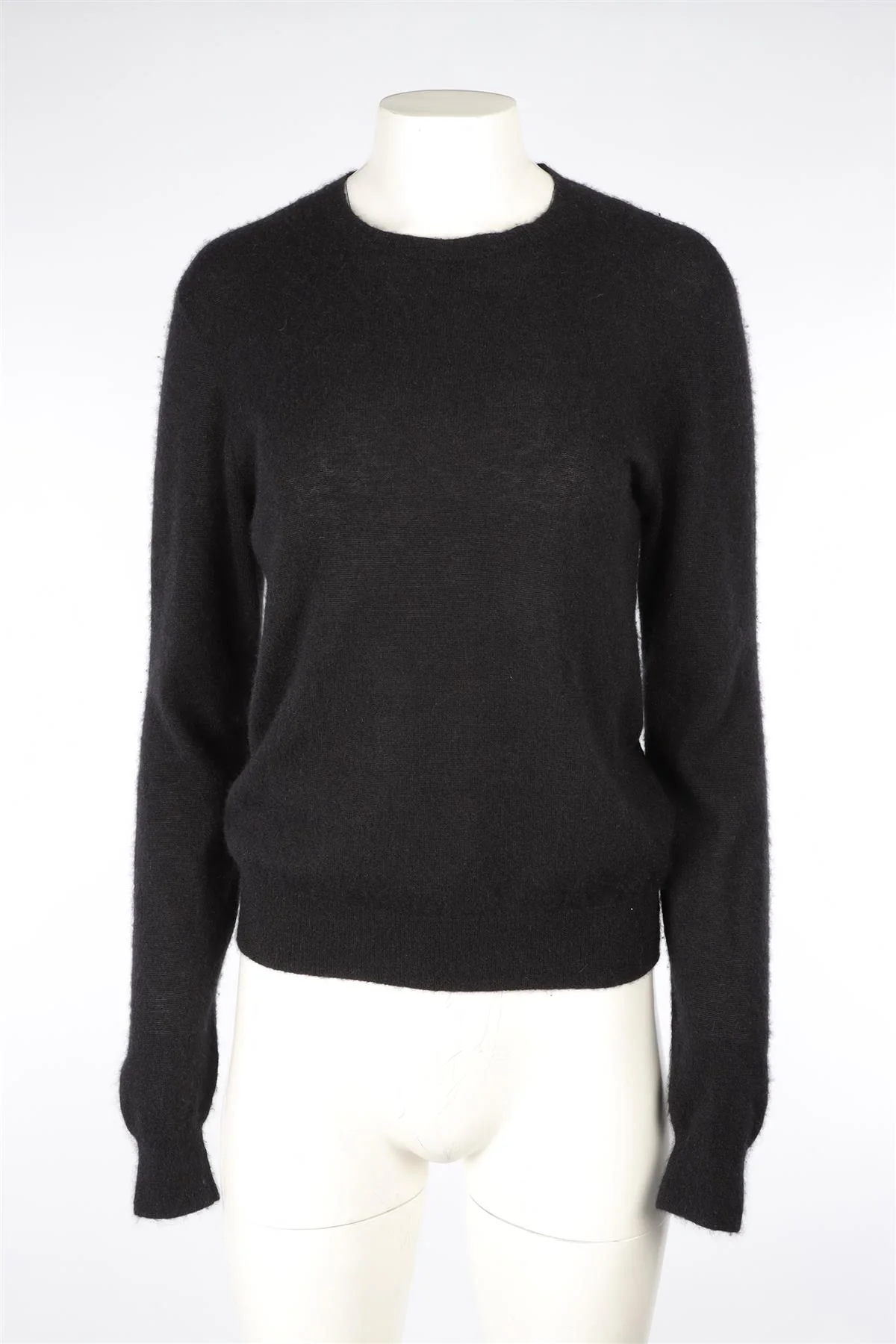 SAINT LAURENT BLACK MOHAIR SWEATER SMALL - Image 2