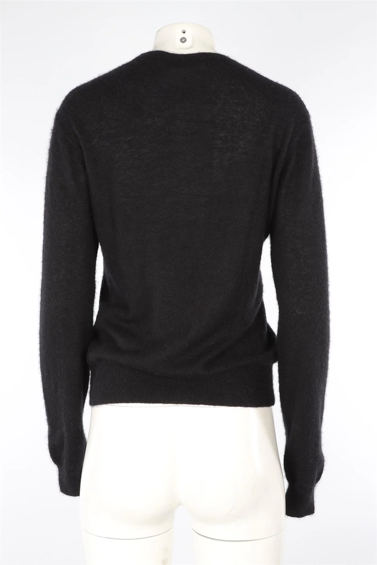 SAINT LAURENT BLACK MOHAIR SWEATER SMALL - Image 4