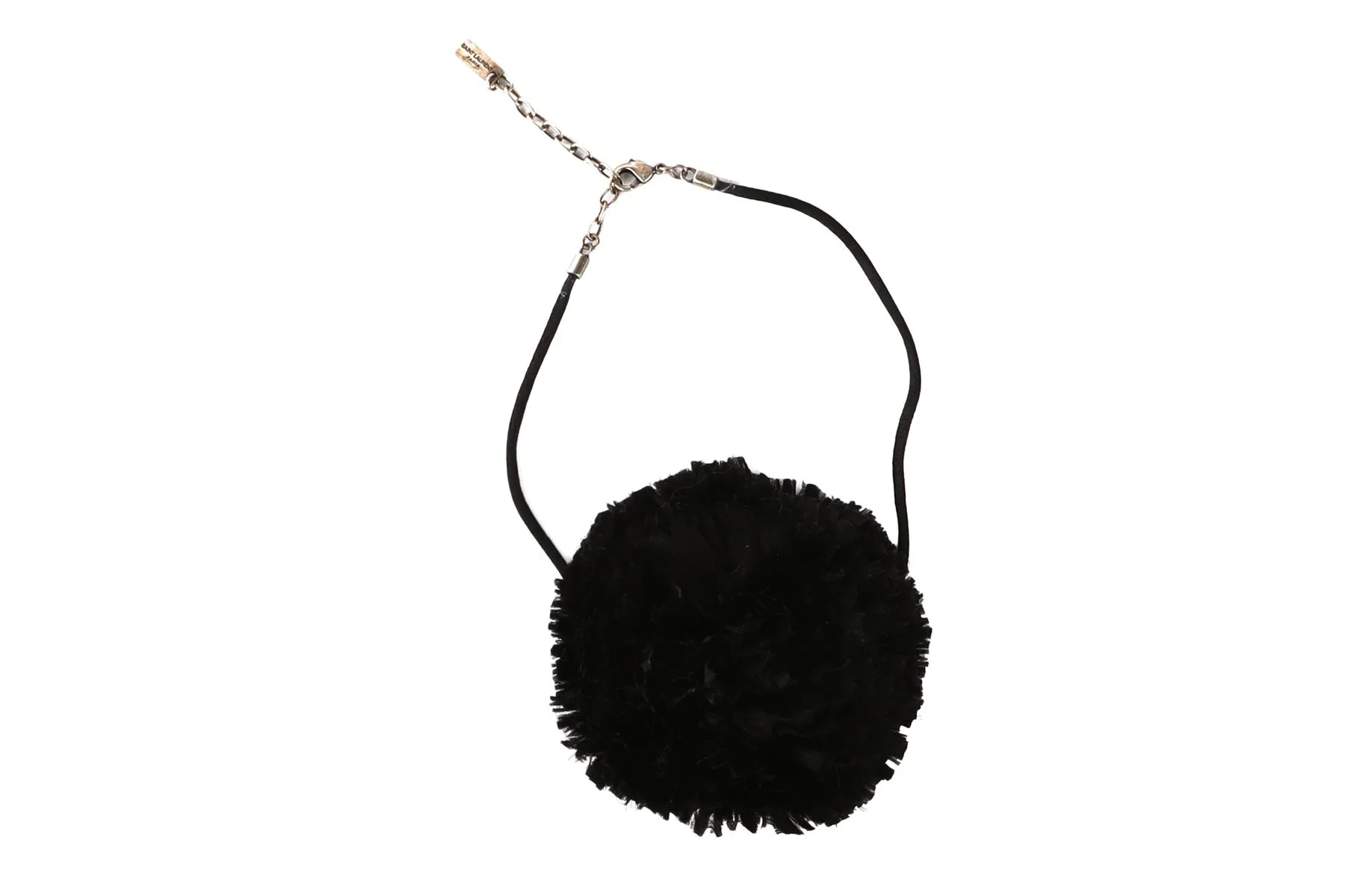 SAINT LAURENT BLACK SATIN CHOKER - Image 2