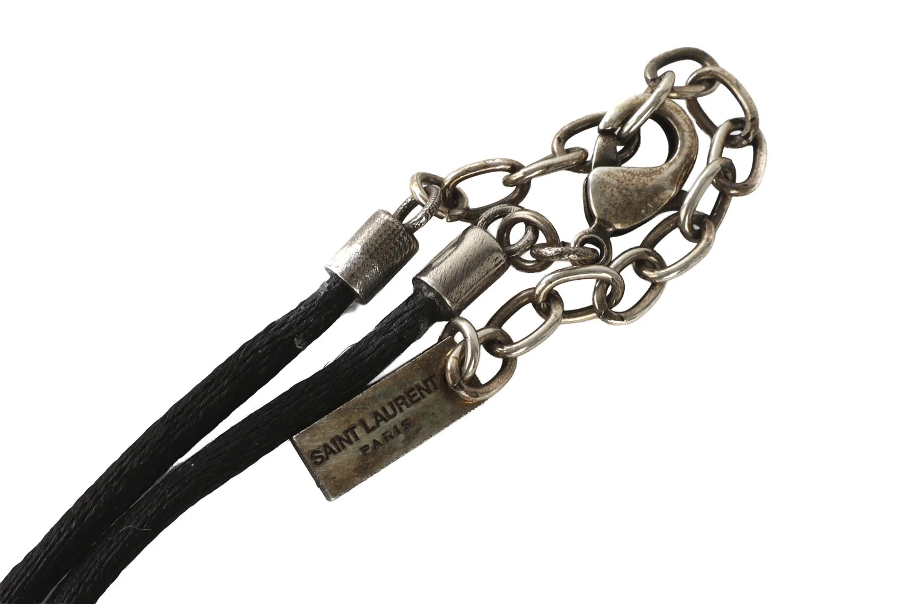 SAINT LAURENT BLACK SATIN CHOKER - Image 5