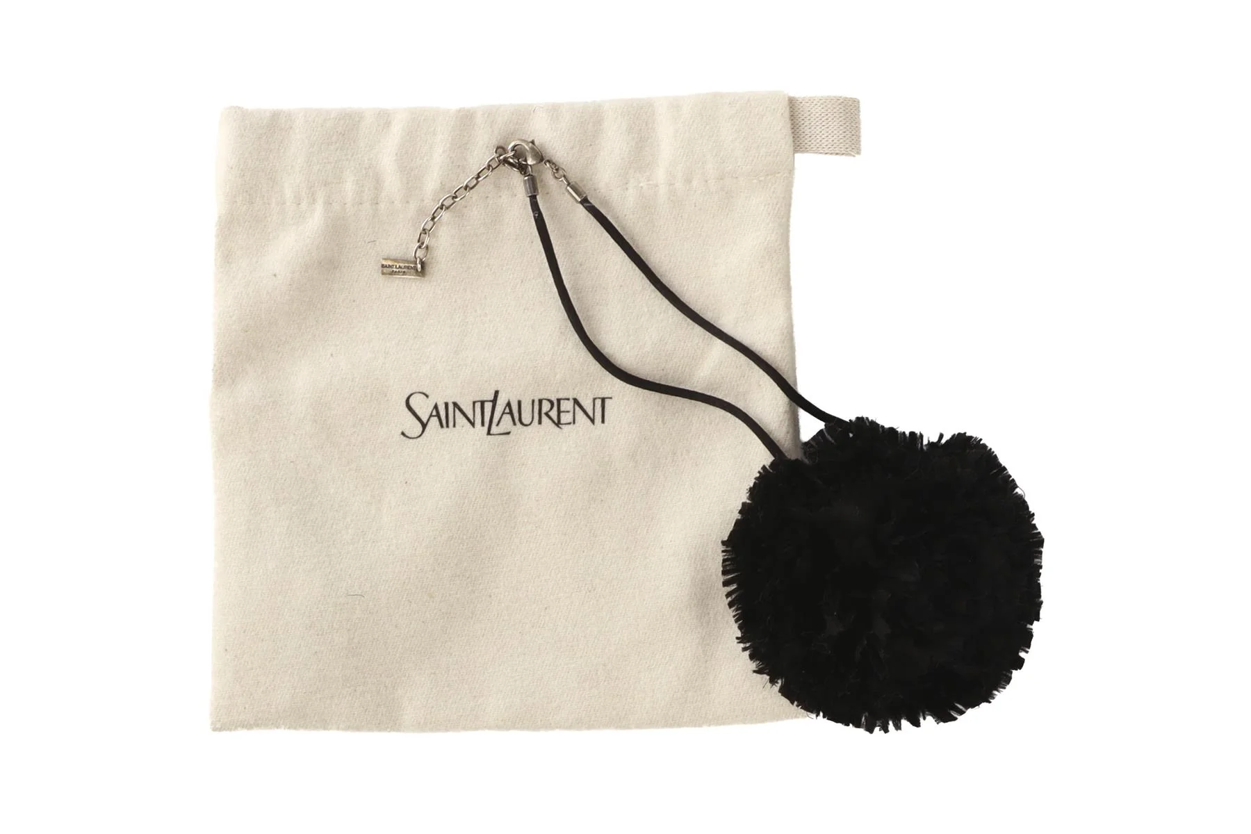 SAINT LAURENT BLACK SATIN CHOKER - Image 6