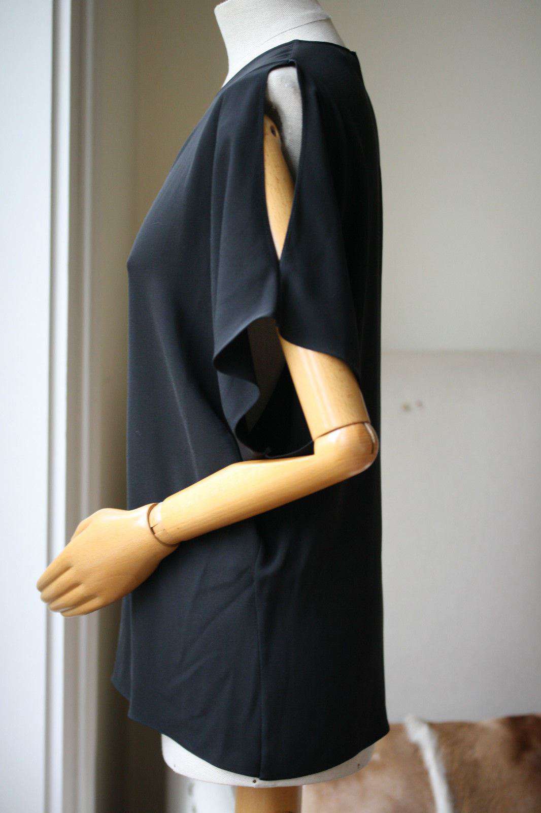 SAINT LAURENT BLACK TOP SHIRT FR 38 UK 10 - Image 3