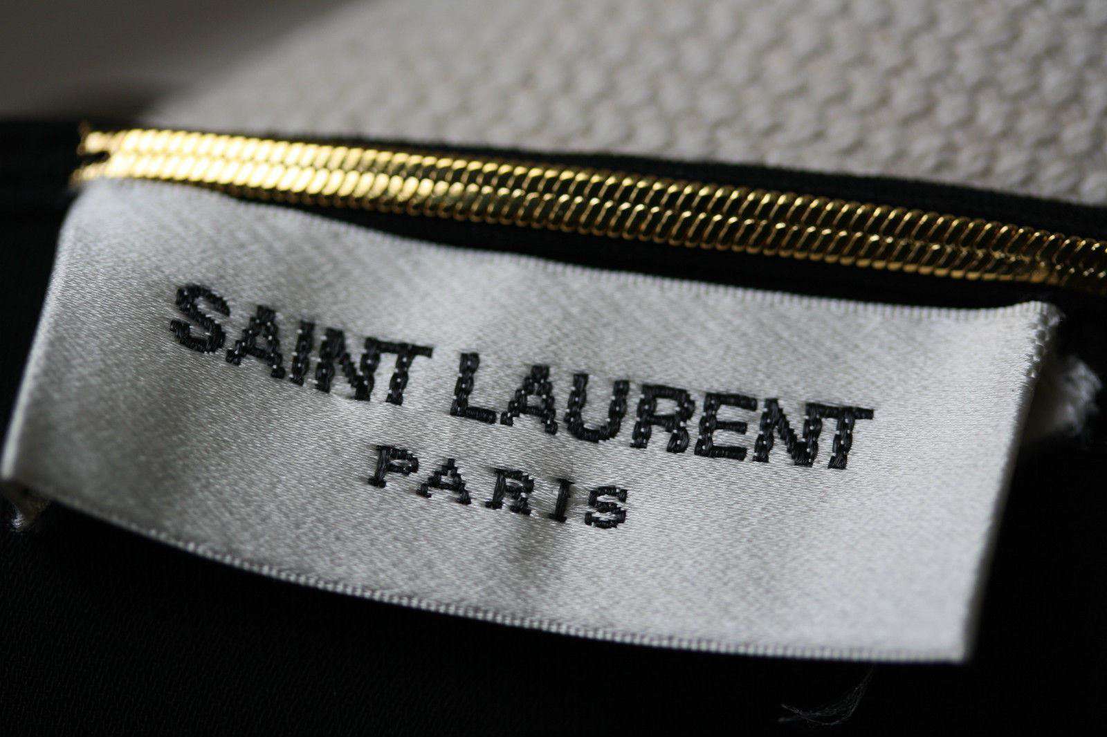 SAINT LAURENT BLACK TOP SHIRT FR 38 UK 10 - Image 5