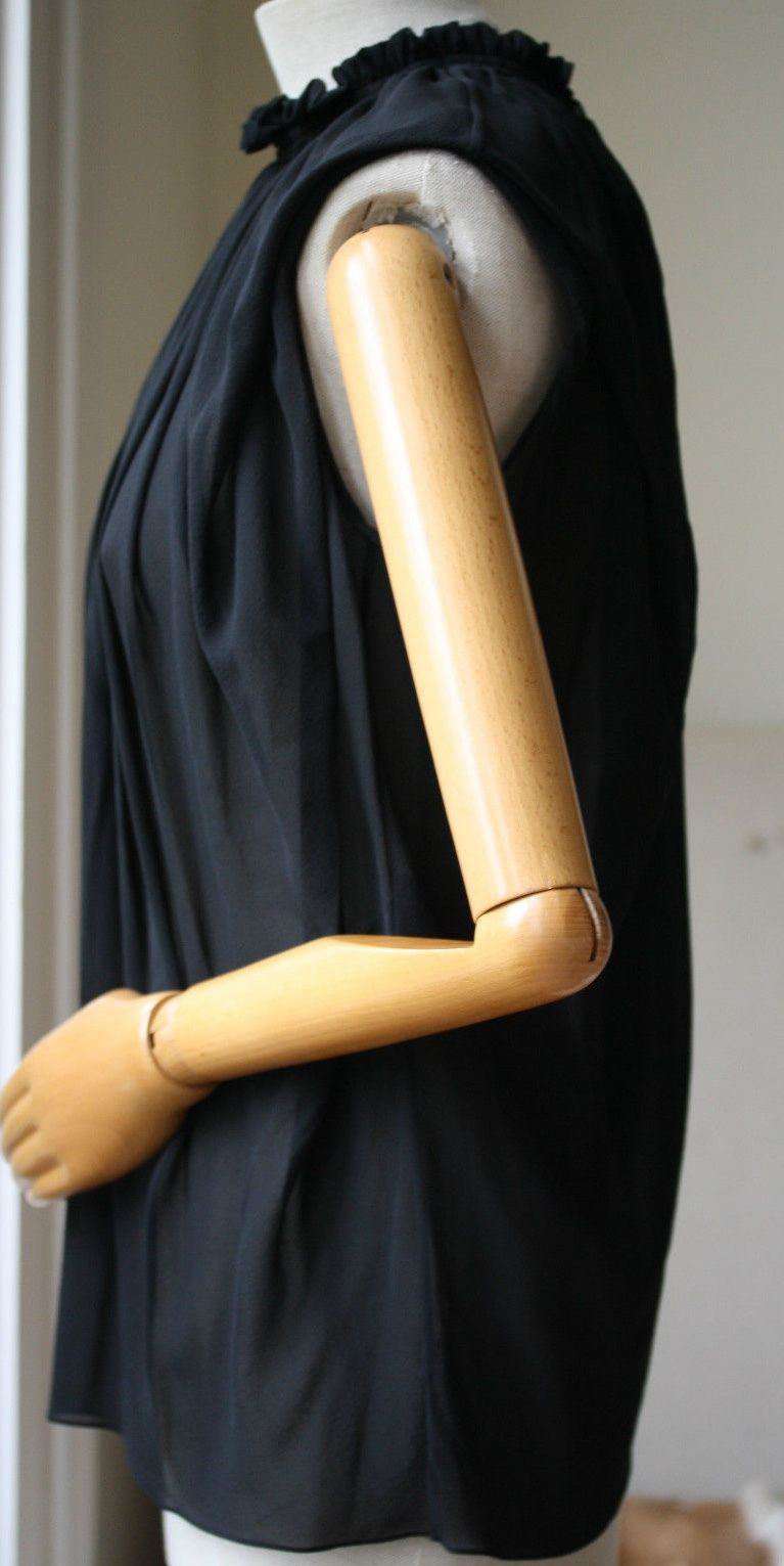 SAINT LAURENT BLACK TOP SHIRT FR 40 UK 12 - Image 2