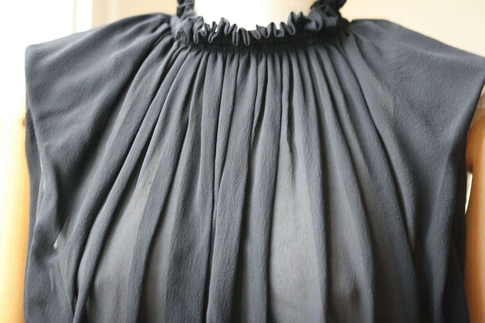 SAINT LAURENT BLACK TOP SHIRT FR 40 UK 12 - Image 4