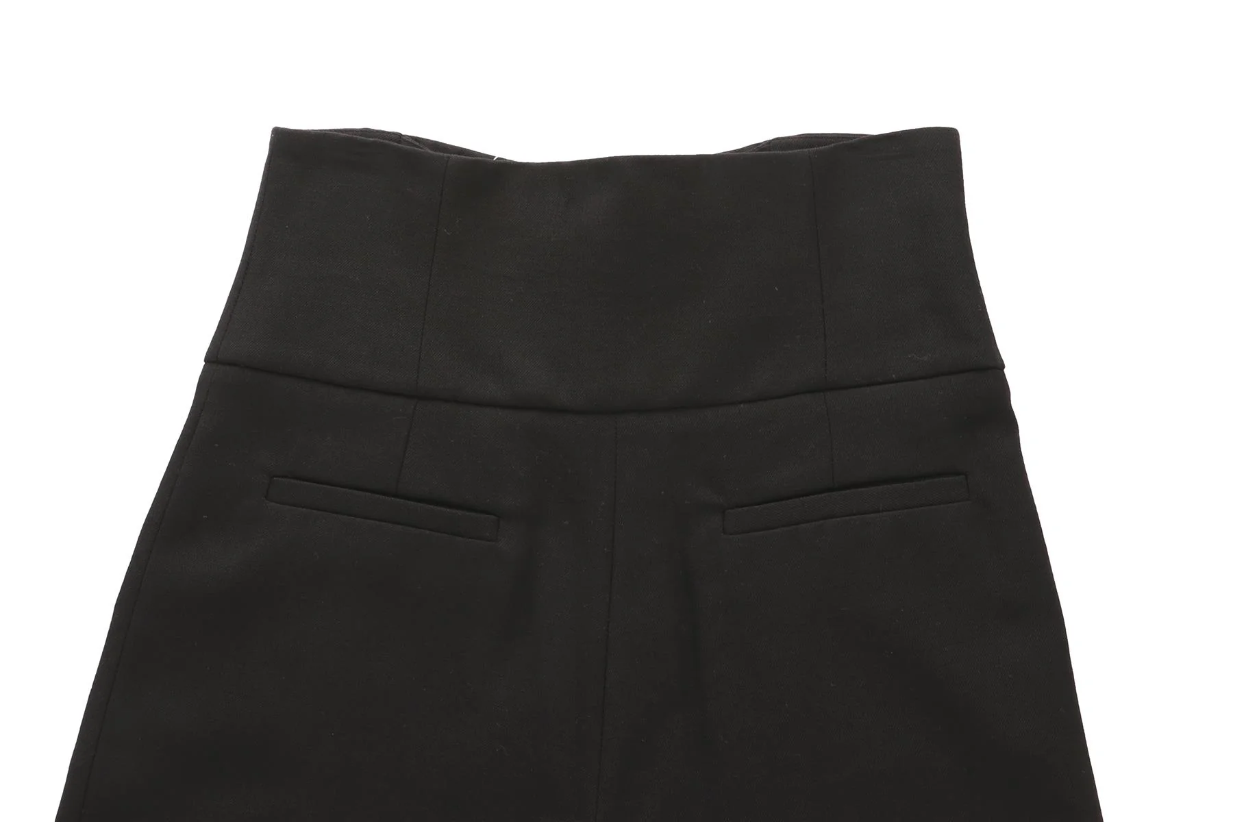 SAINT LAURENT BLACK WOOL TAPERED PANTS FR 34 UK 6 - Image 5