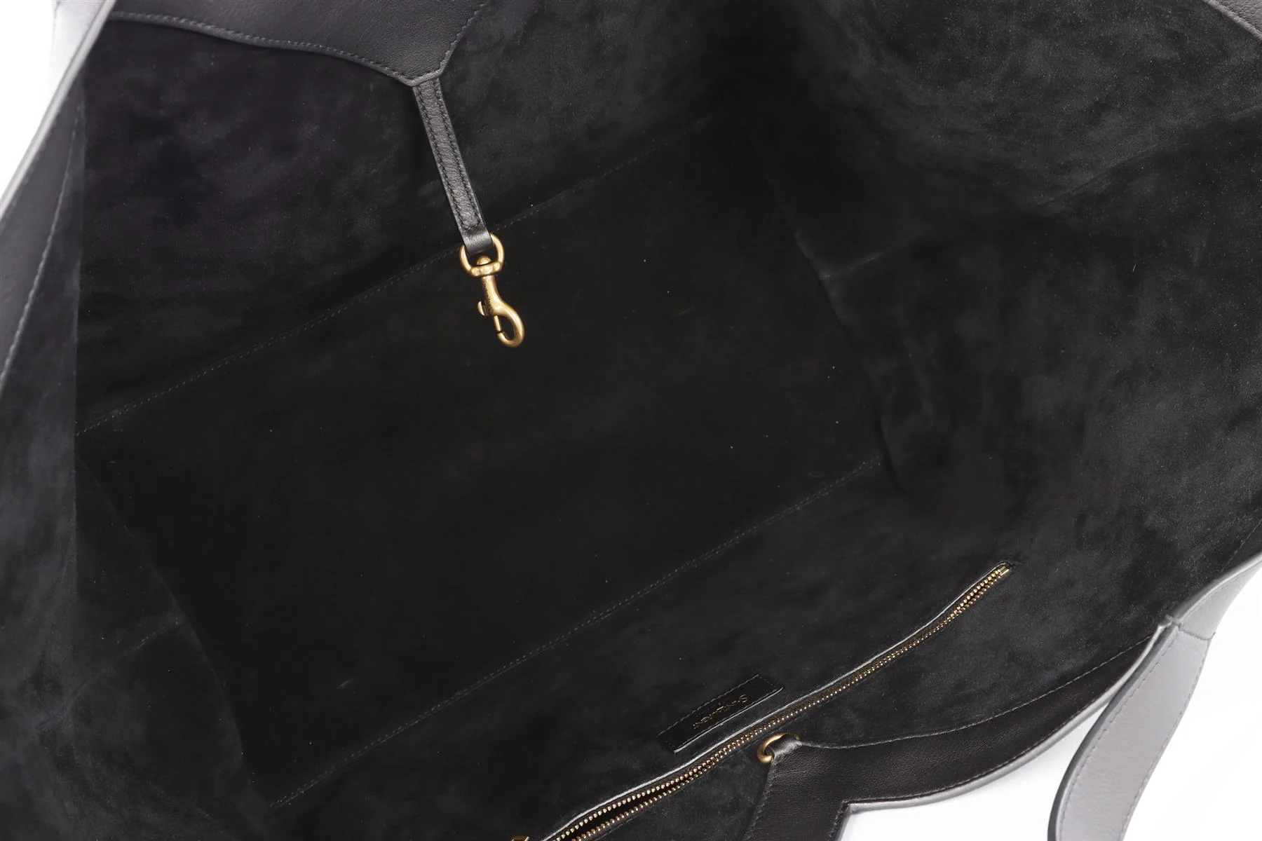SAINT LAURENT BLACK Y LEATHER TOTE BAG - Image 11