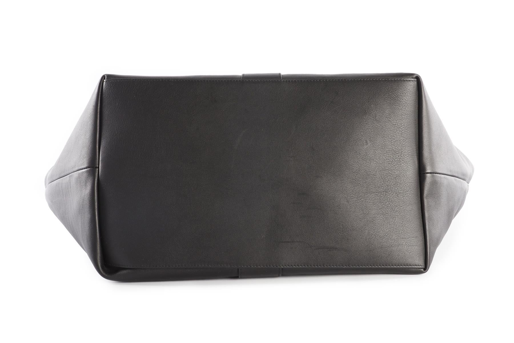 SAINT LAURENT BLACK Y LEATHER TOTE BAG - Image 7