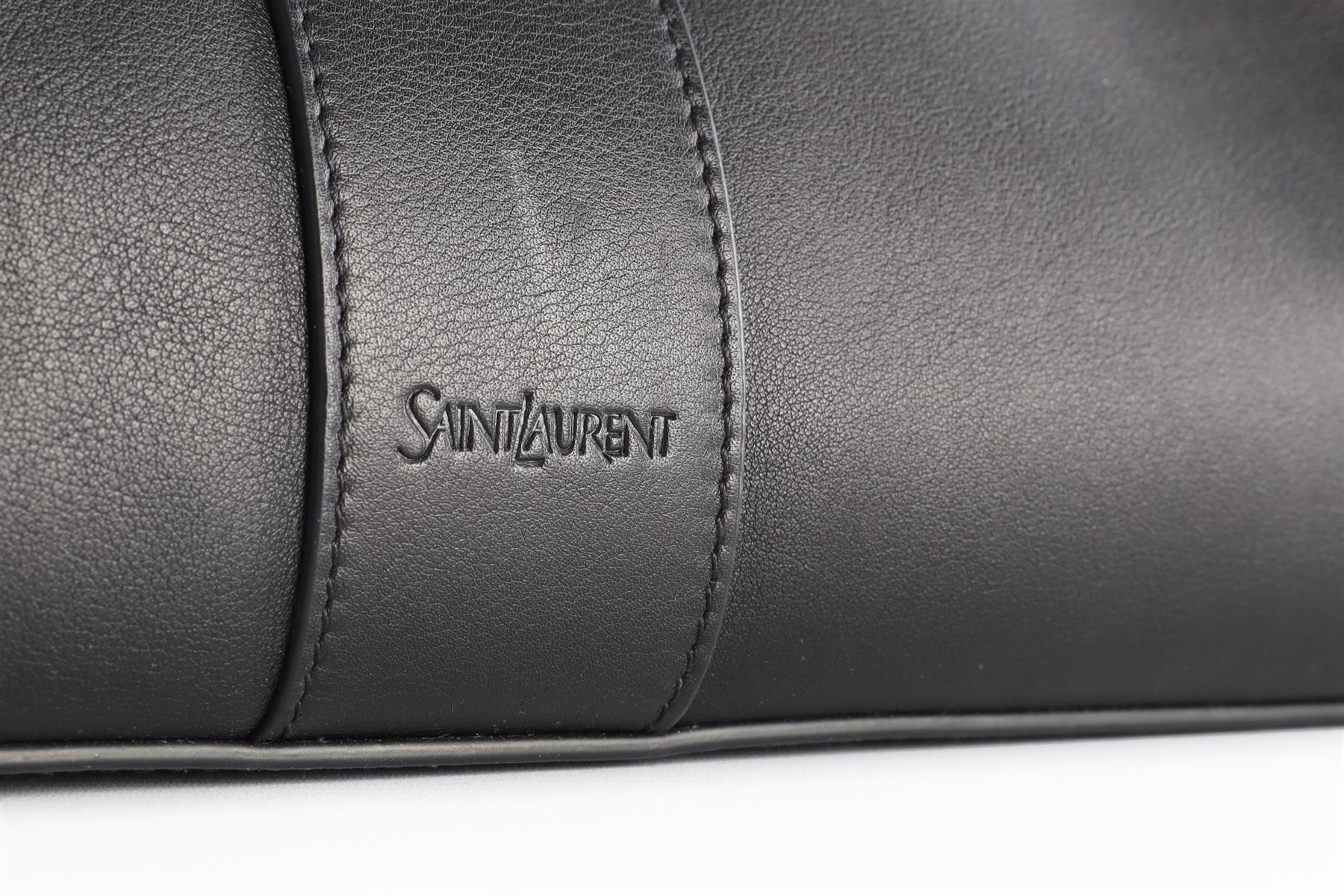 SAINT LAURENT BLACK Y LEATHER TOTE BAG - Image 9
