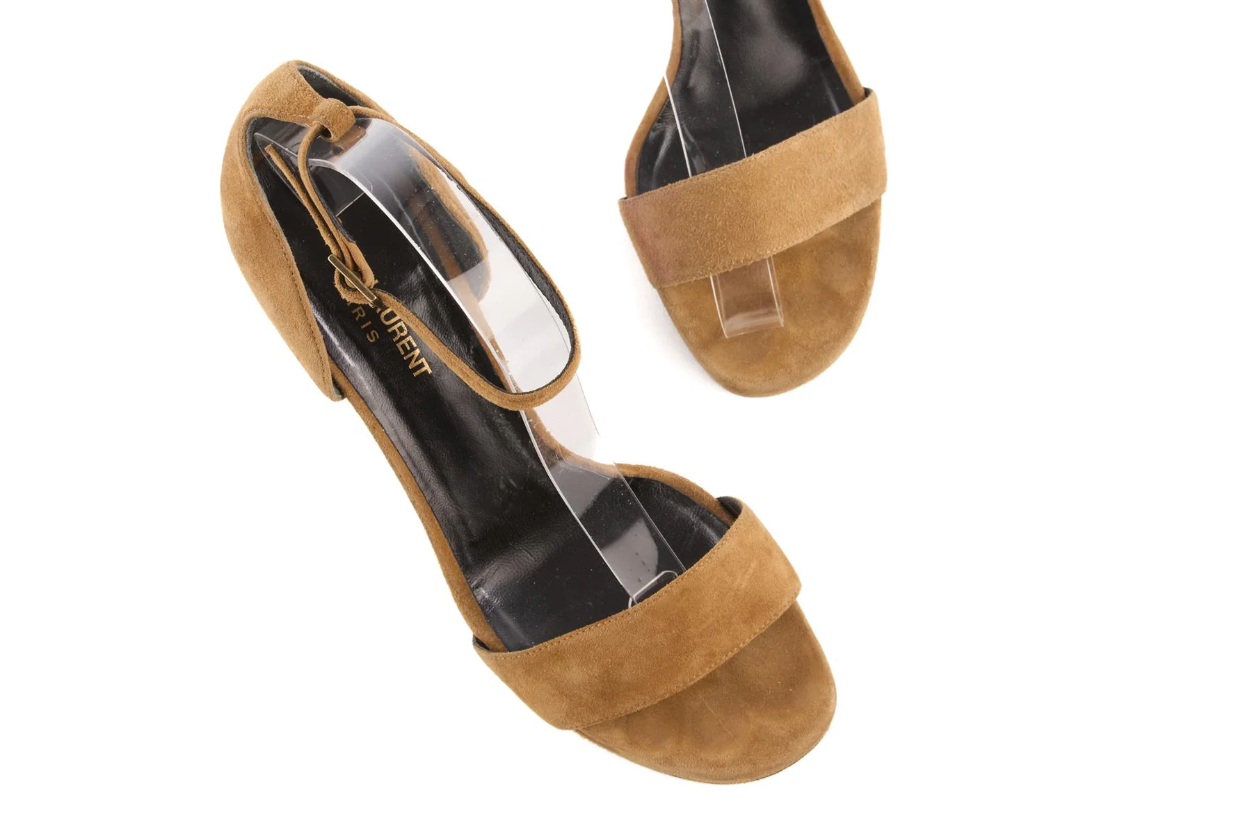 SAINT LAURENT BROWN SUEDE SANDALS EU 39 UK 6 US 9 - Image 4