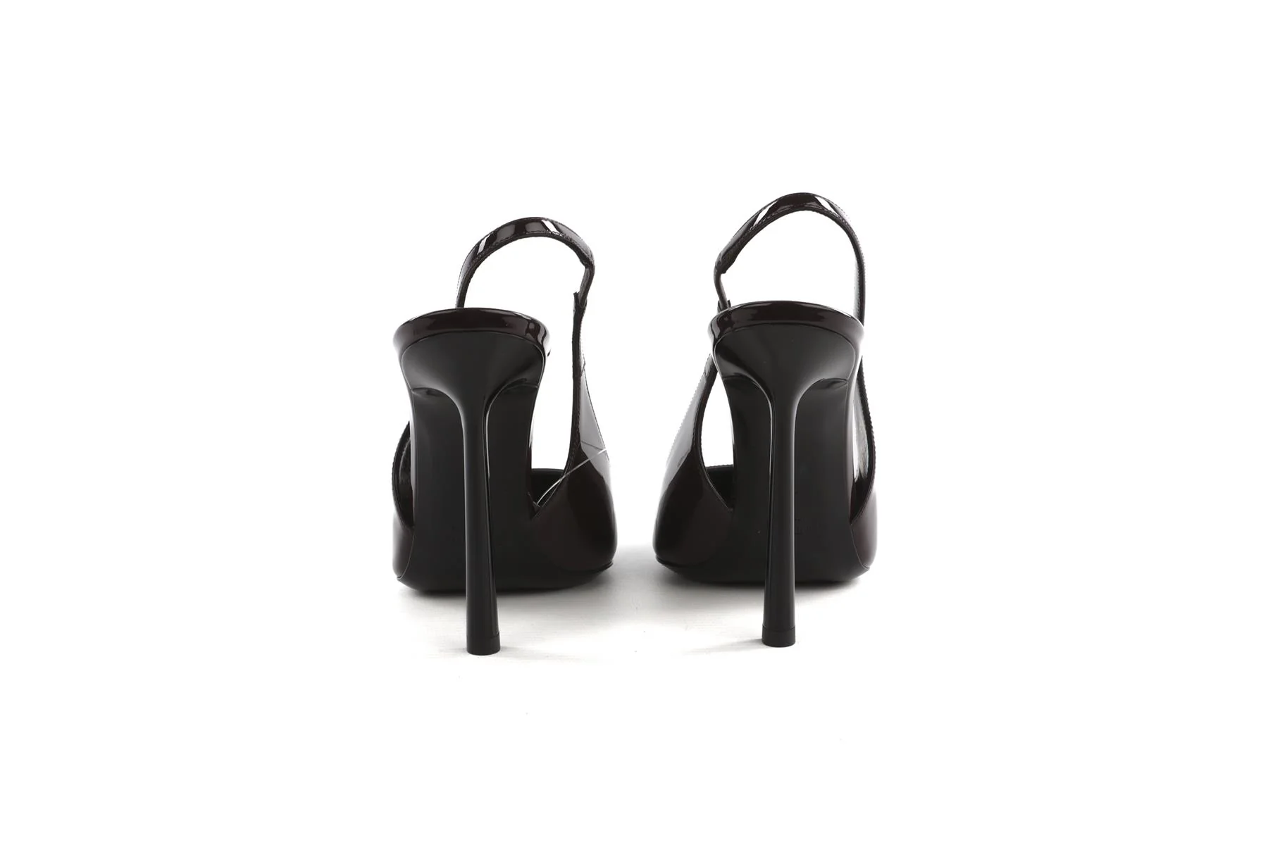 SAINT LAURENT BURGUNDY VENDOME PATENT LEATHER SLINGBACK PUMPS EU 39 UK 6 US 9 - Image 5