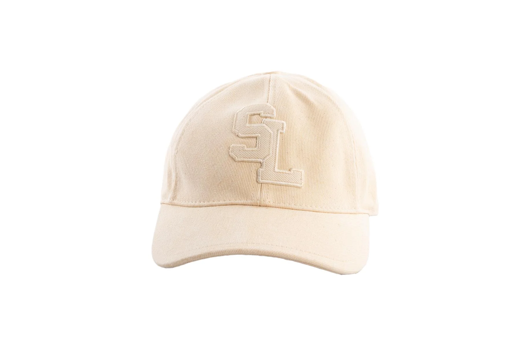 SAINT LAURENT CREAM COTTON BASEBELL CAP 57 CM - Image 3