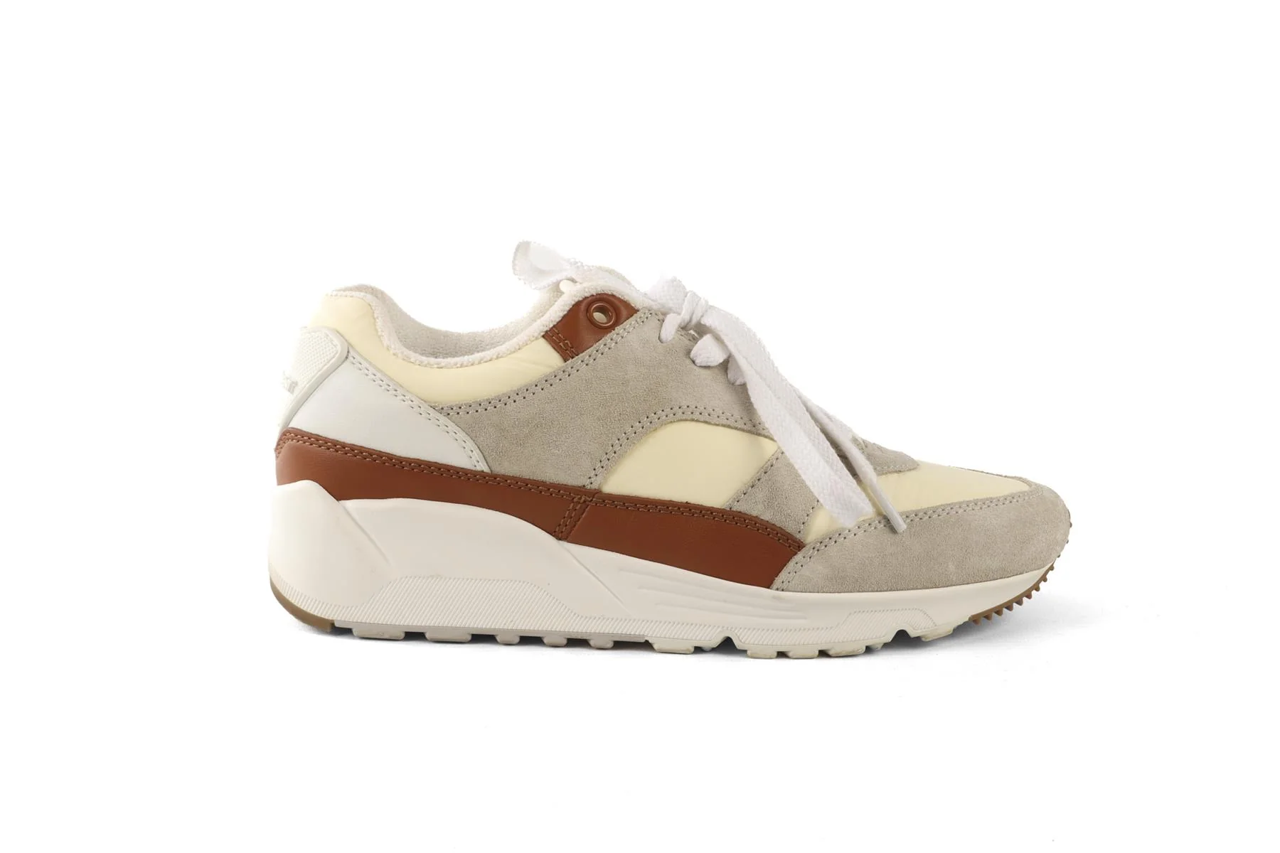 SAINT LAURENT CREAM SUEDE SNEAKERS EU 39 UK 6 US 9 - Image 2