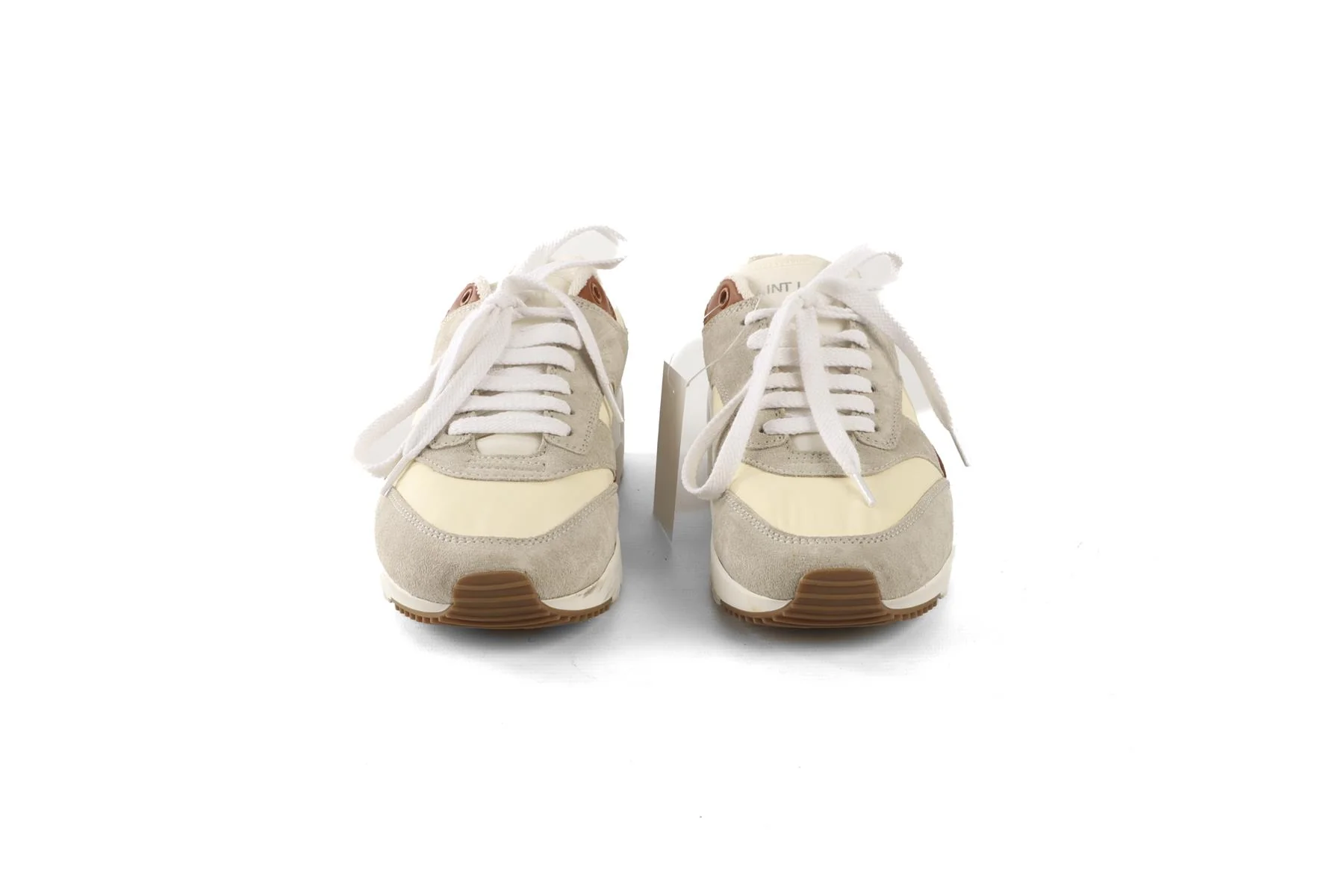 SAINT LAURENT CREAM SUEDE SNEAKERS EU 39 UK 6 US 9 - Image 3