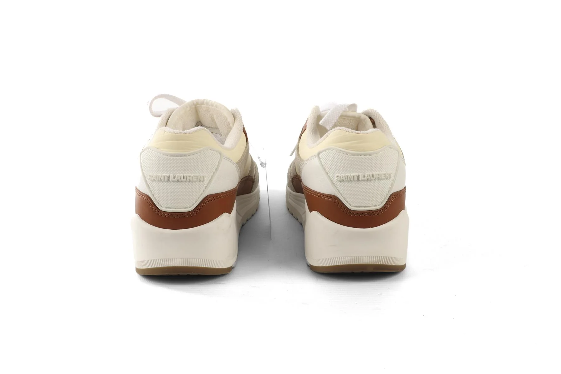 SAINT LAURENT CREAM SUEDE SNEAKERS EU 39 UK 6 US 9 - Image 5