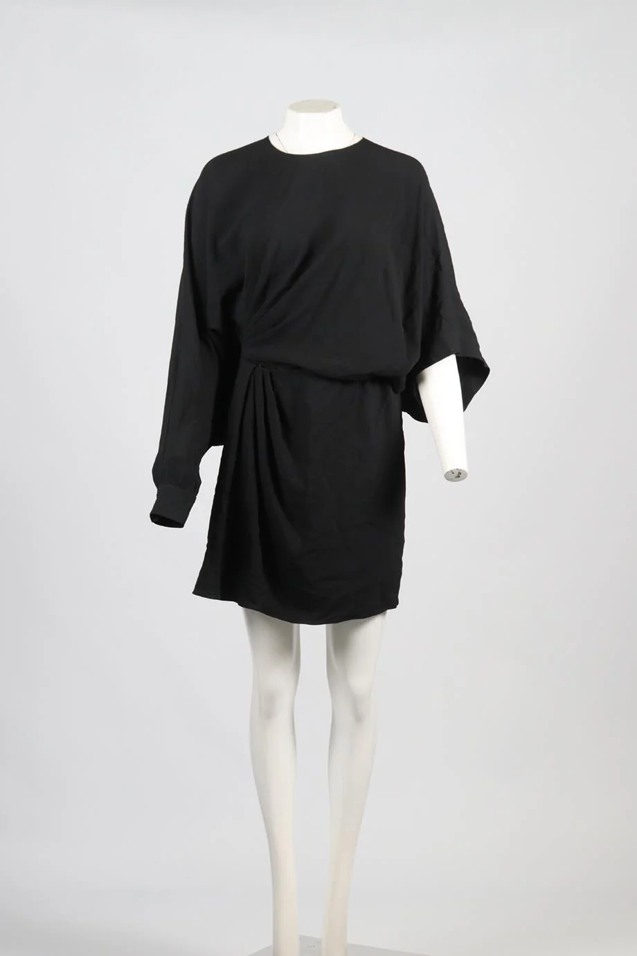 SAINT LAURENT CREPE MINI DRESS FR 40 UK 12 - Image 2