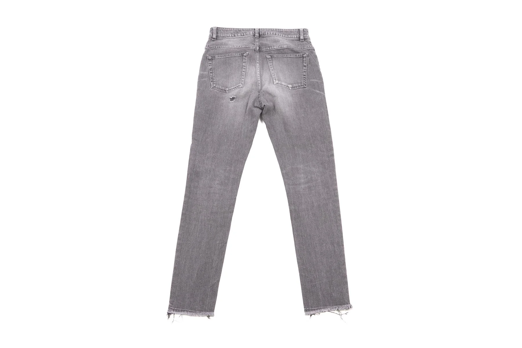 SAINT LAURENT GREY HIGH RISE SKINNY JEANS UK 8 - Image 3