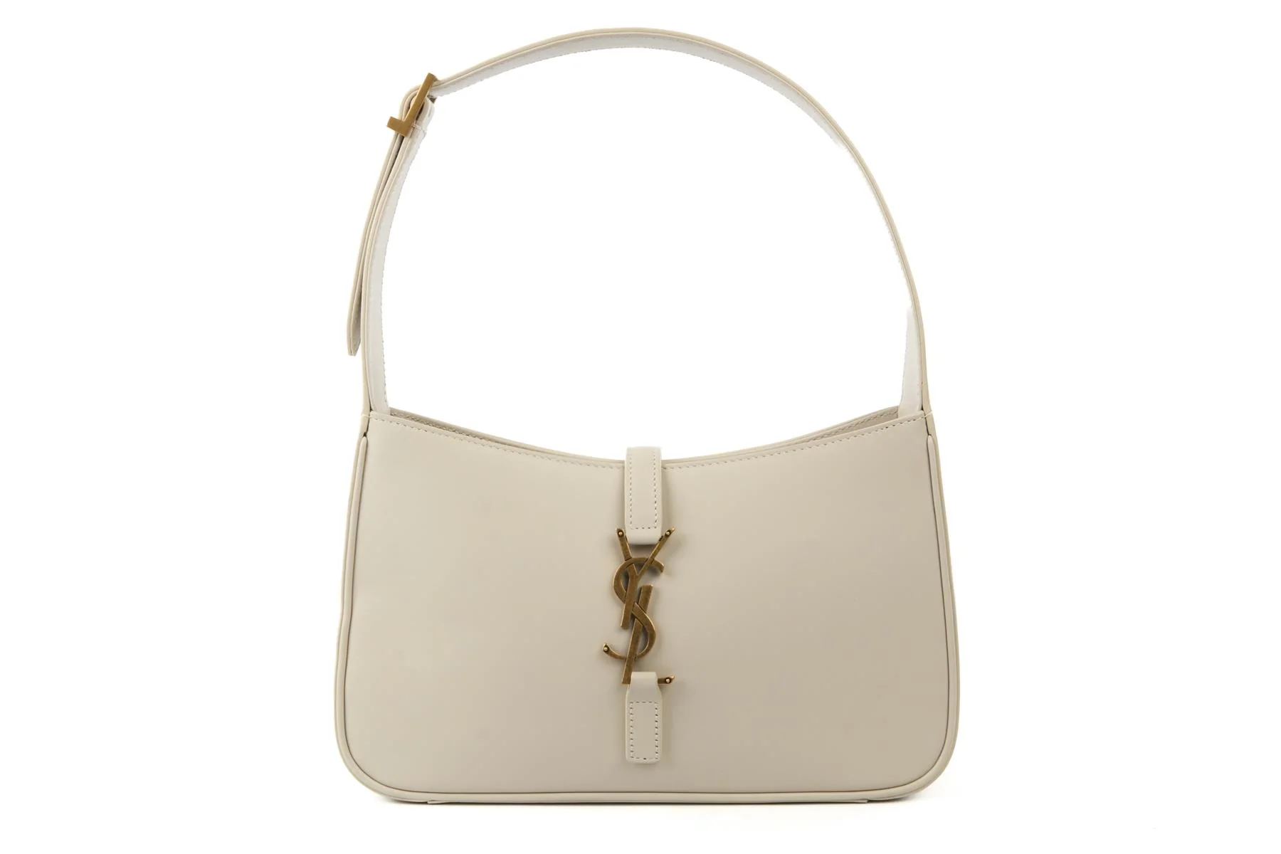 SAINT LAURENT IVORY LE 5 À 7 LEATHER SHOULDER BAG - Image 2