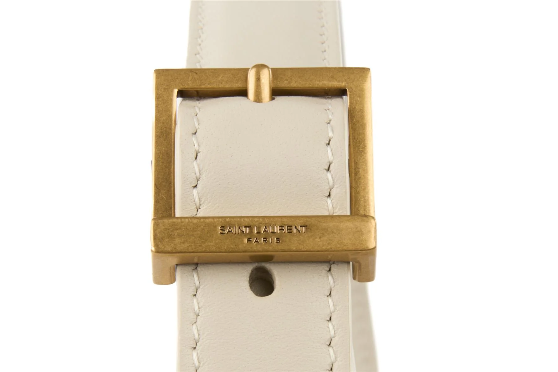 SAINT LAURENT IVORY LE 5 À 7 LEATHER SHOULDER BAG - Image 7