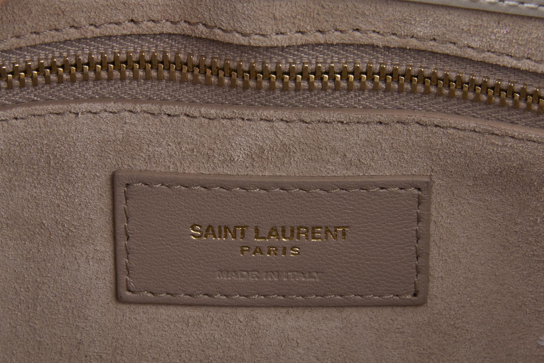 SAINT LAURENT IVORY LE 5 À 7 LEATHER SHOULDER BAG - Image 8