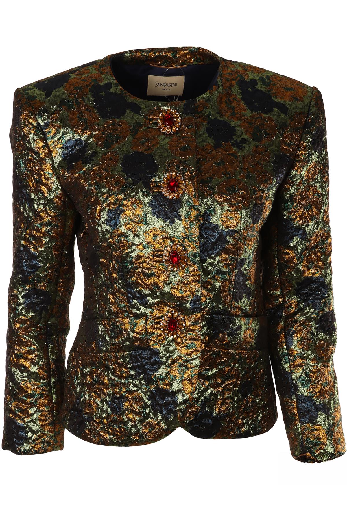 SAINT LAURENT MULTI JACQUARD JACKET FR 34-36 UK 6-8 - Image 4